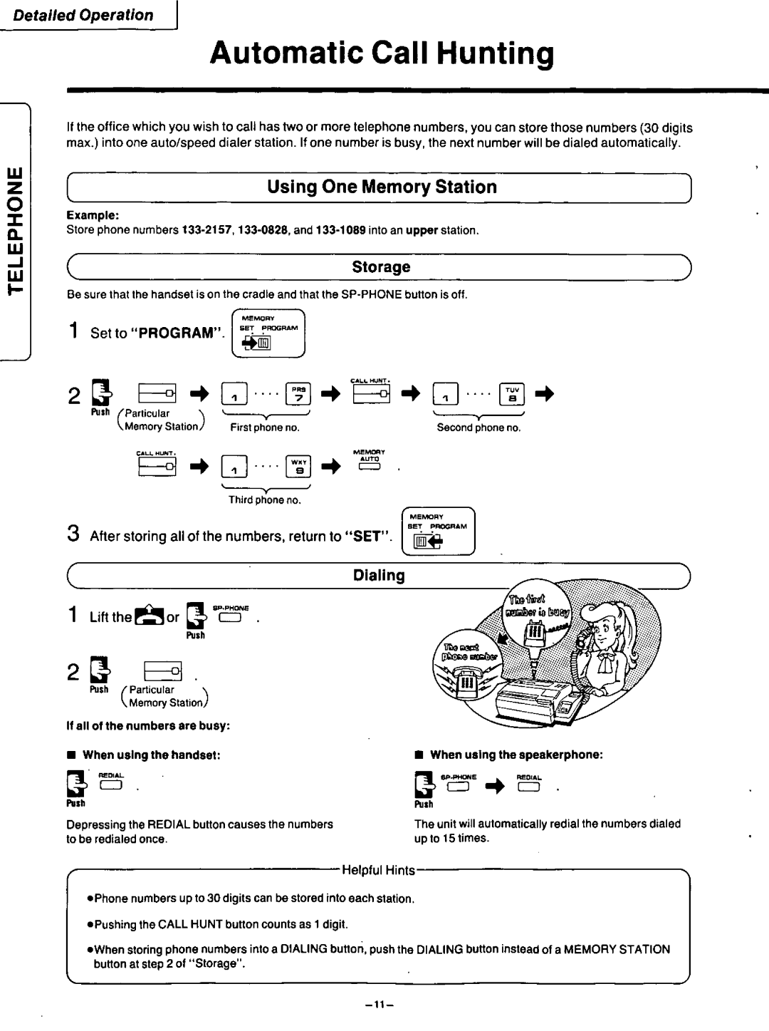 Panasonic KX-F115 manual 