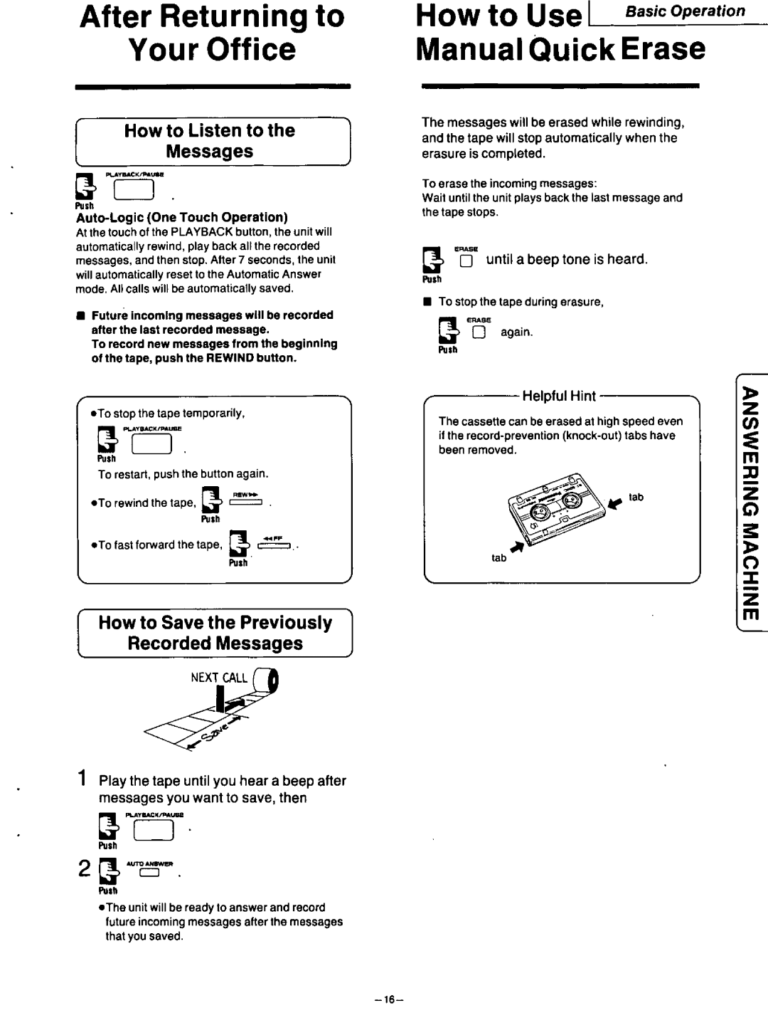 Panasonic KX-F115 manual 