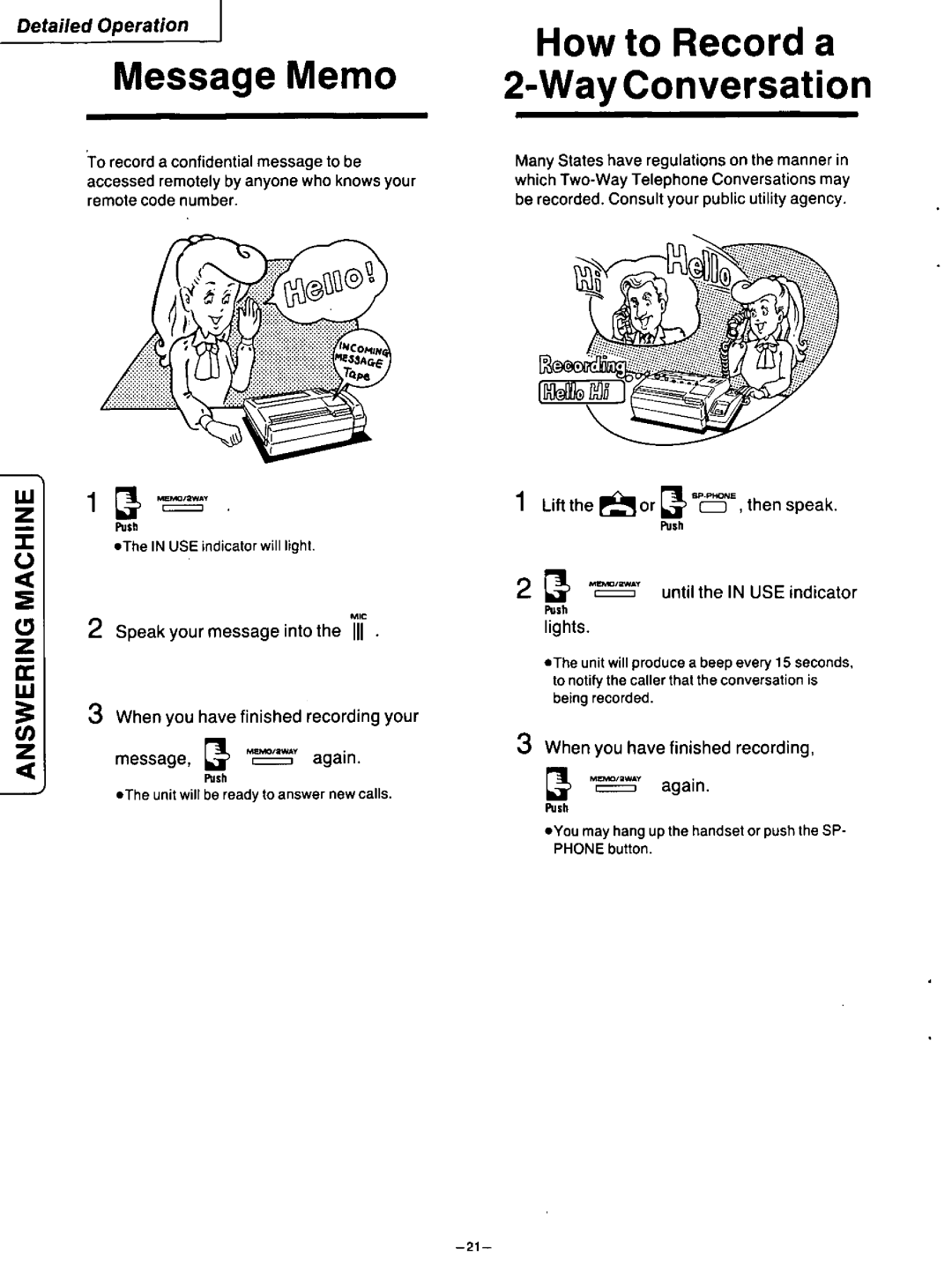 Panasonic KX-F115 manual 