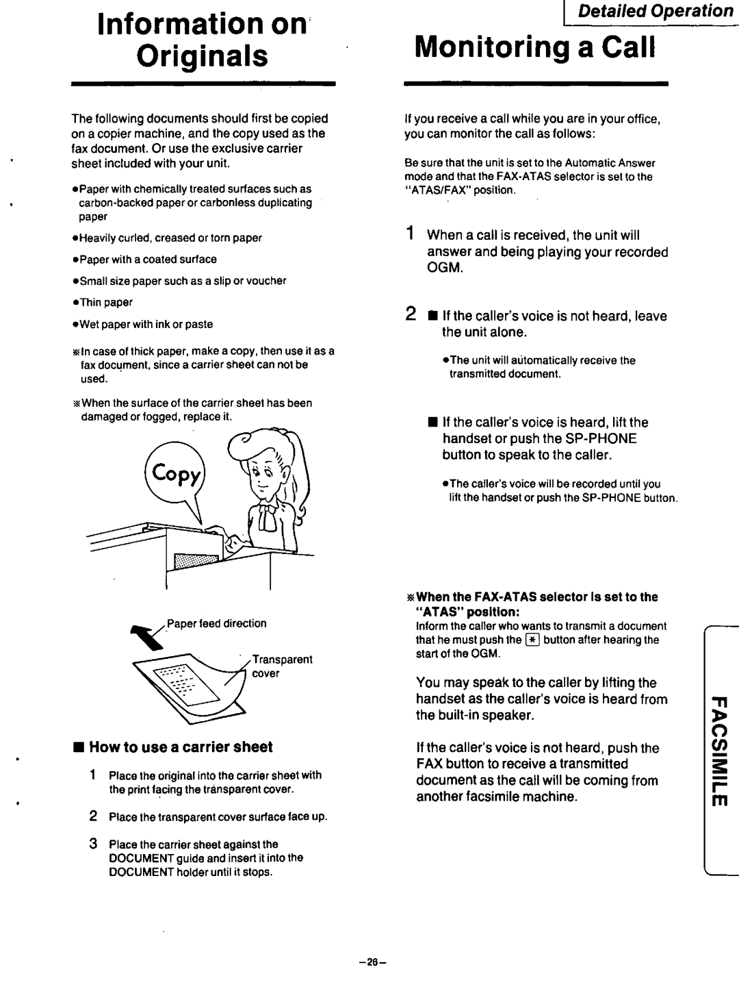 Panasonic KX-F115 manual 