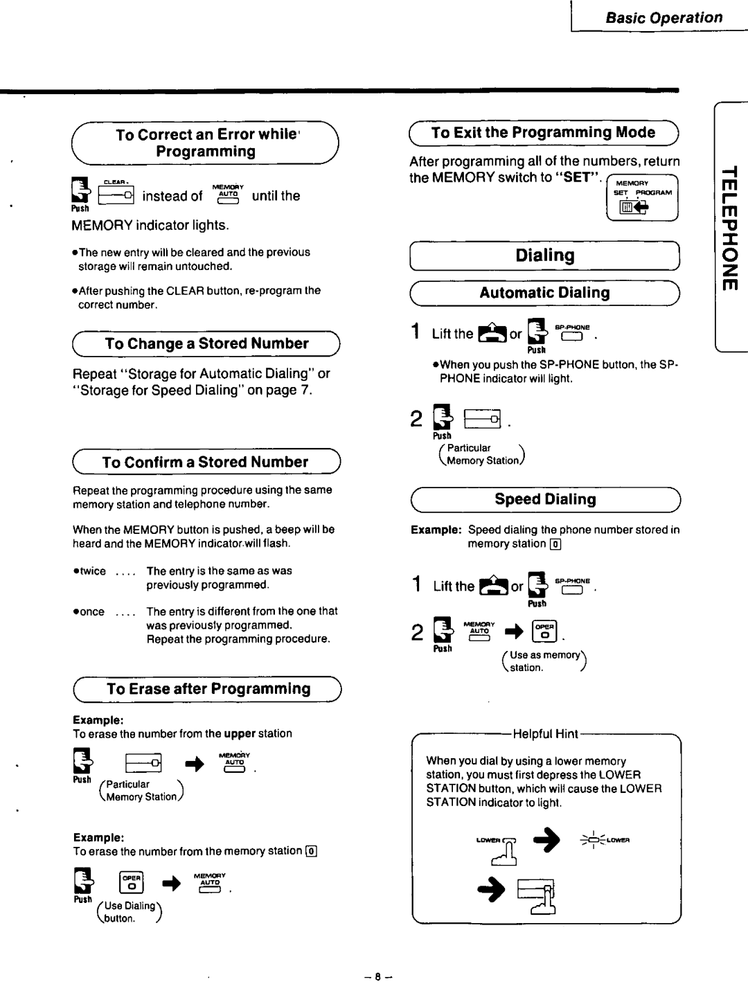 Panasonic KX-F115 manual 