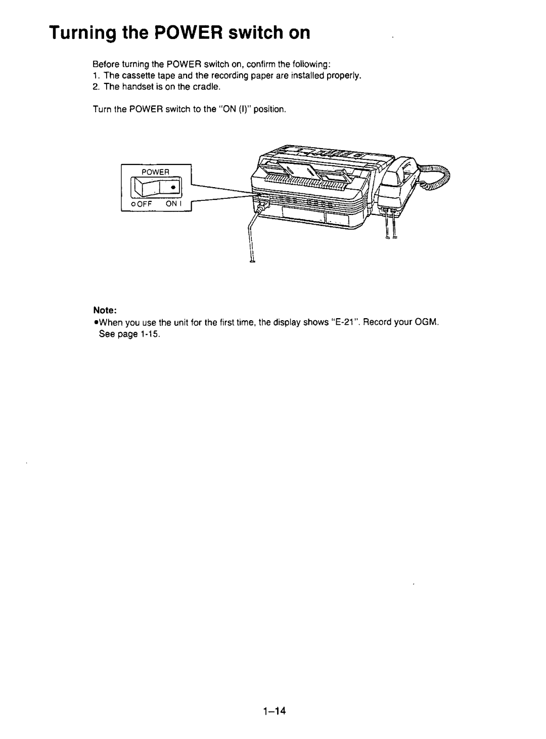 Panasonic KX-F195 manual 