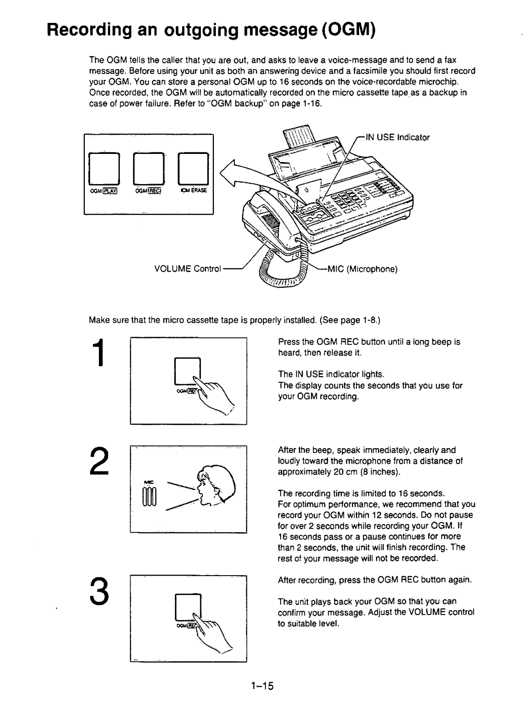 Panasonic KX-F195 manual 