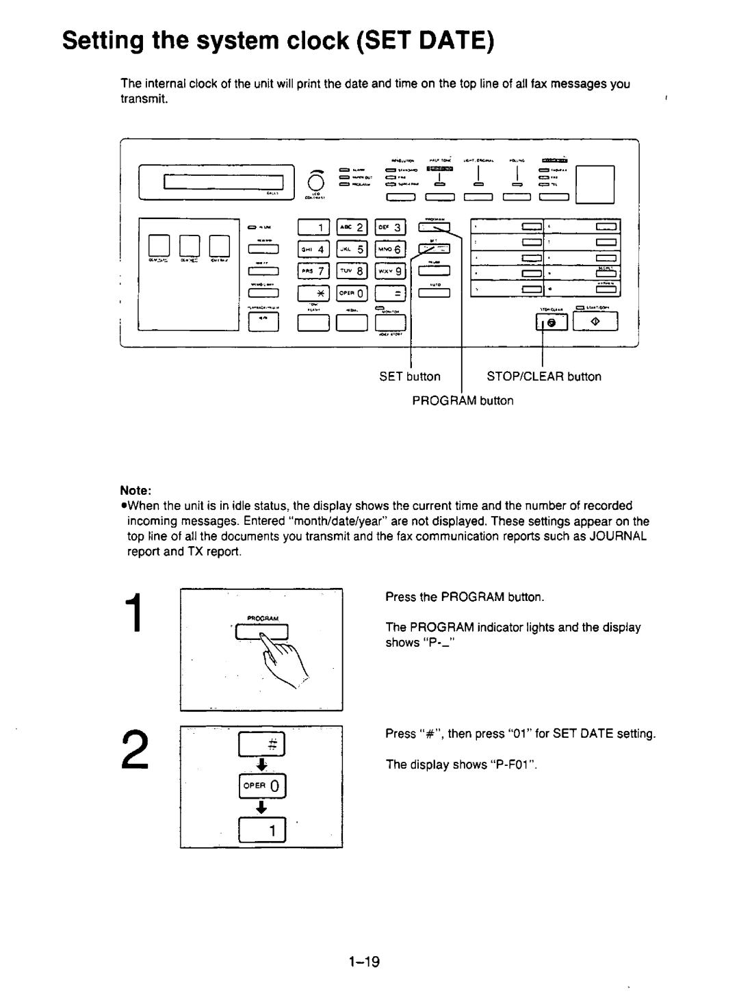 Panasonic KX-F195 manual 