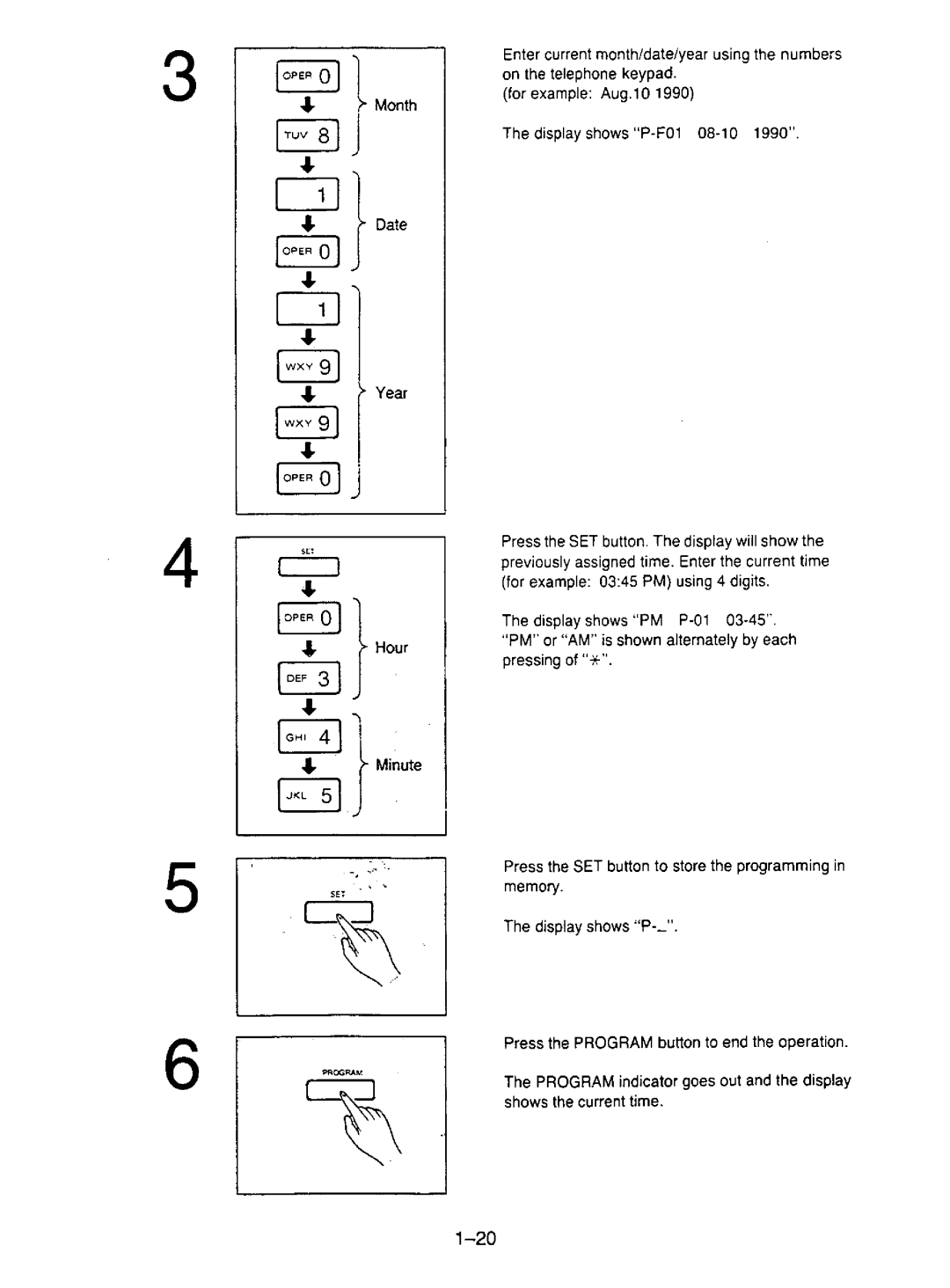 Panasonic KX-F195 manual 