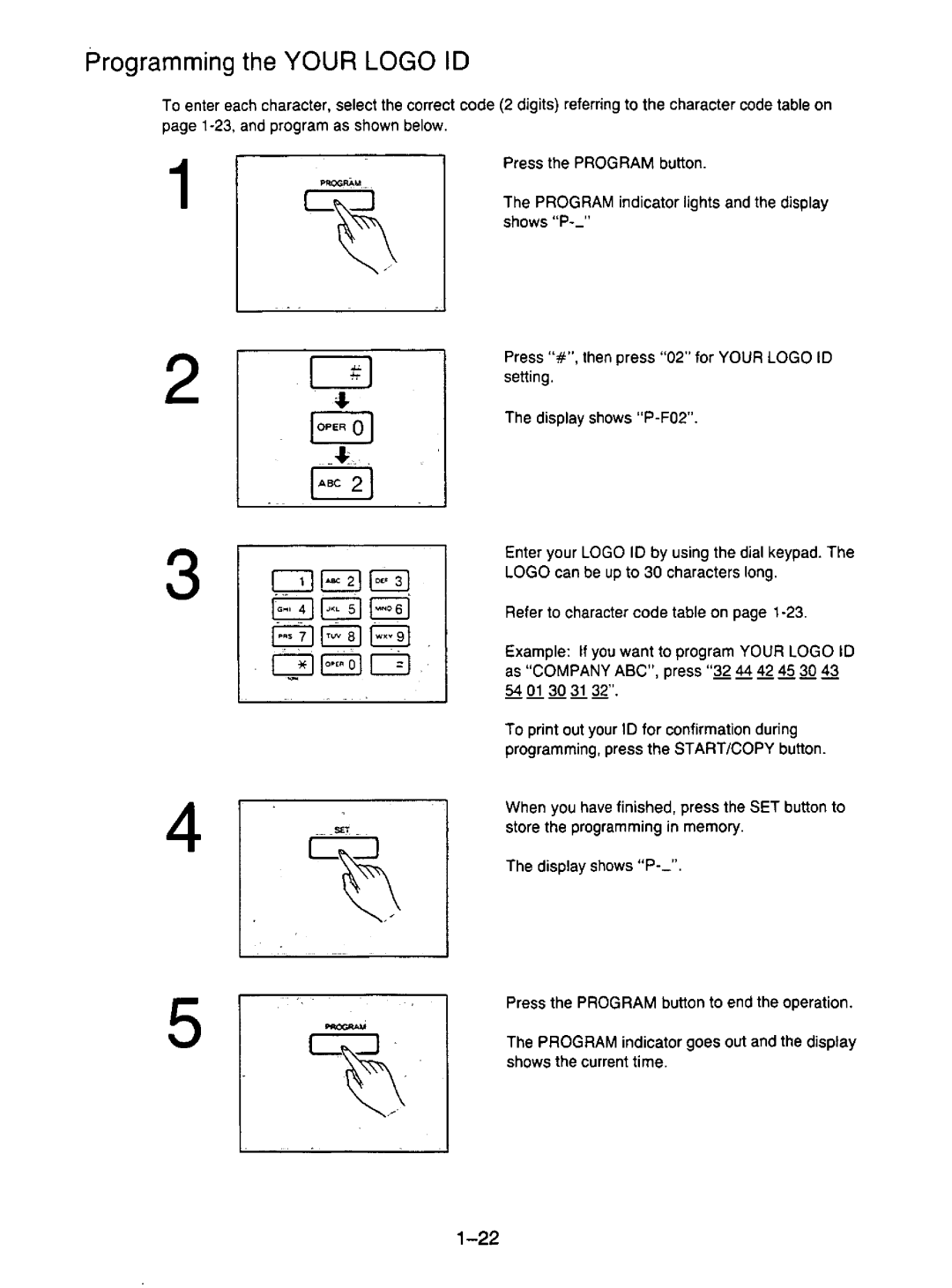 Panasonic KX-F195 manual 