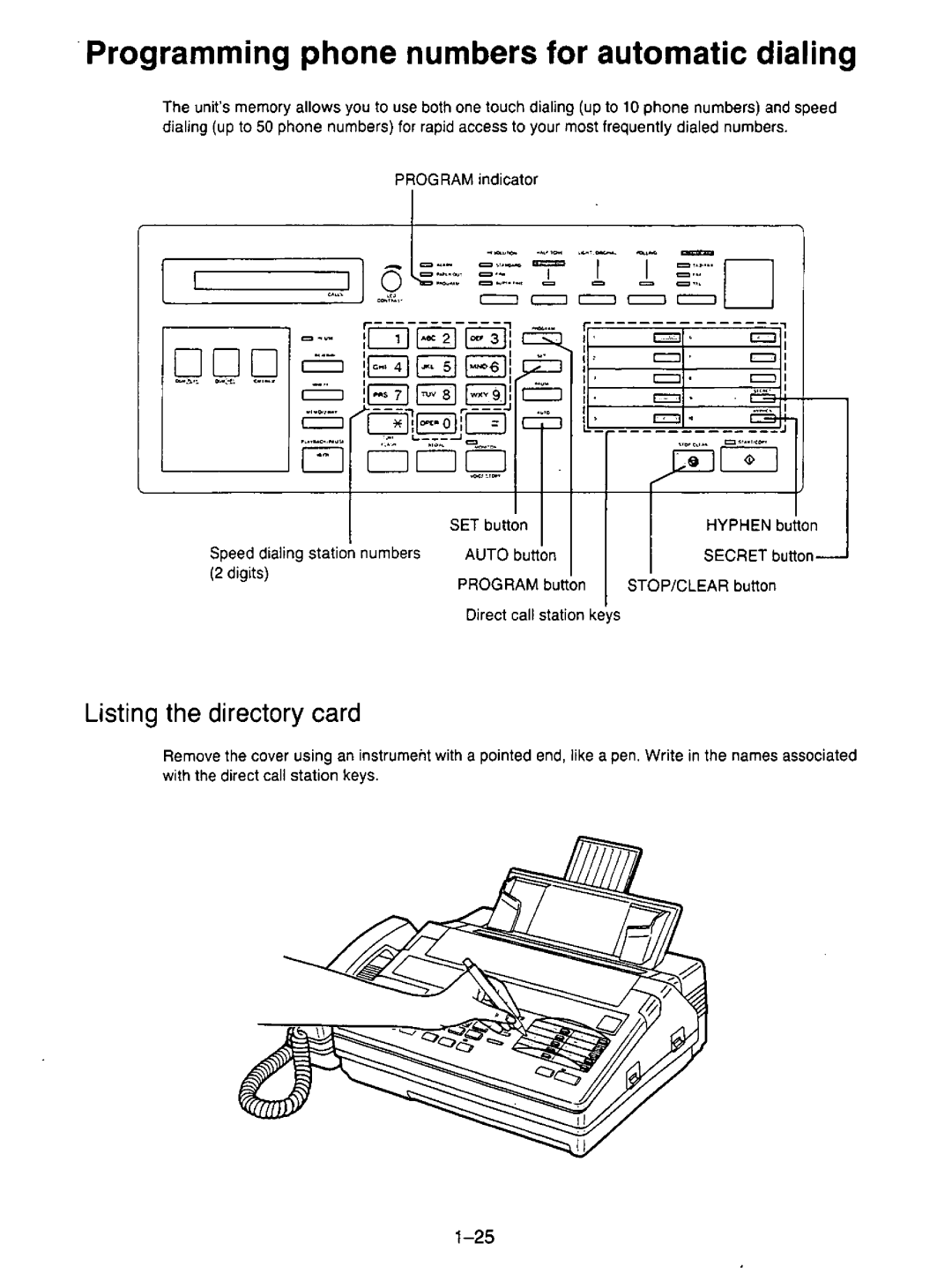 Panasonic KX-F195 manual 