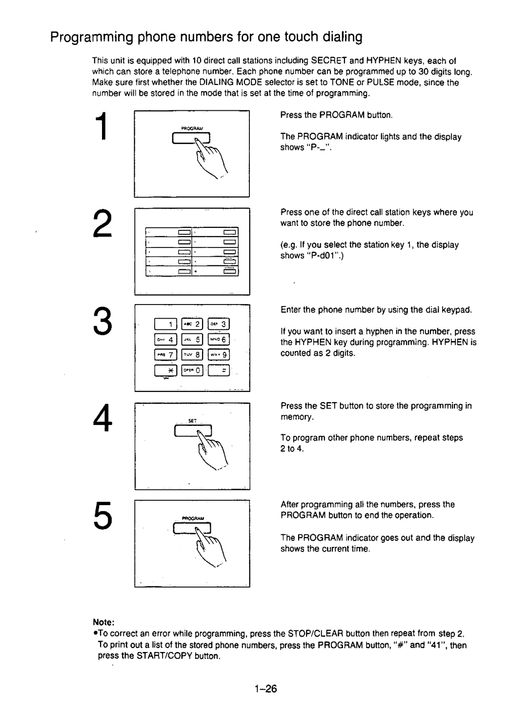 Panasonic KX-F195 manual 