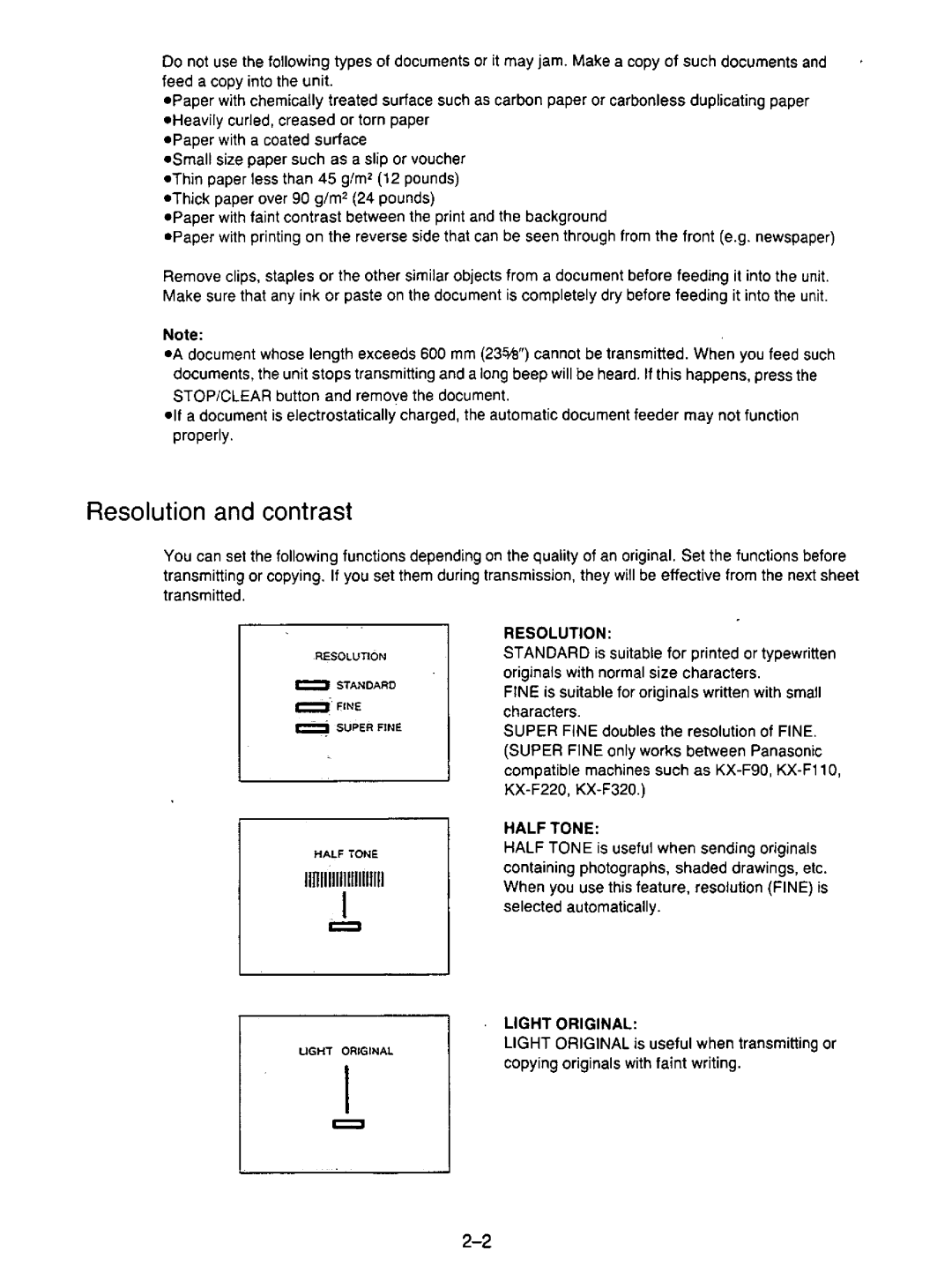 Panasonic KX-F195 manual 