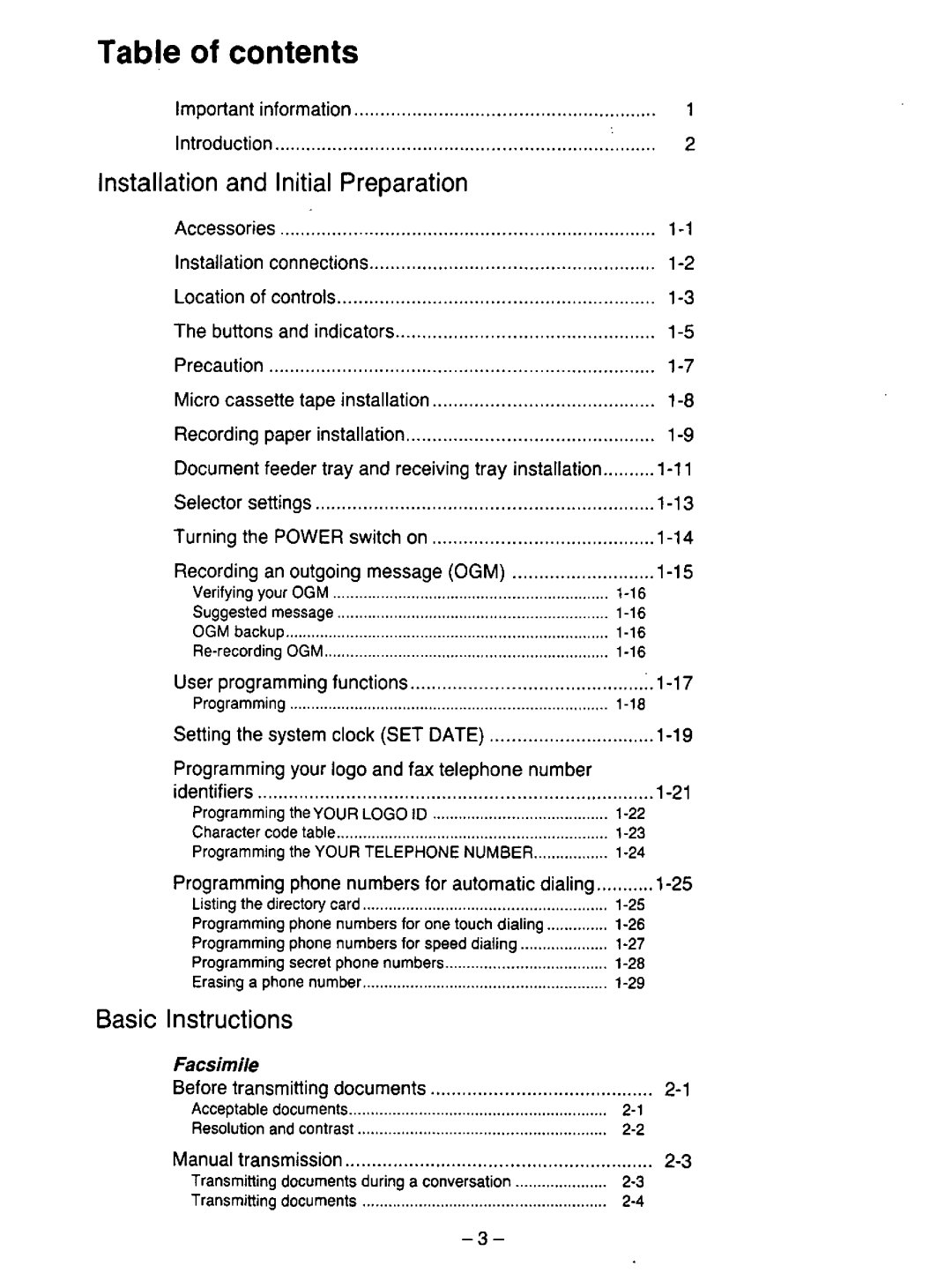 Panasonic KX-F195 manual 