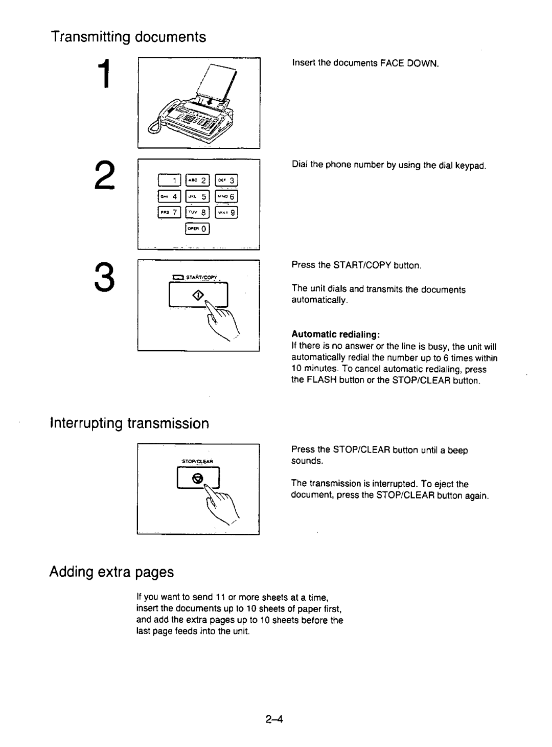 Panasonic KX-F195 manual 