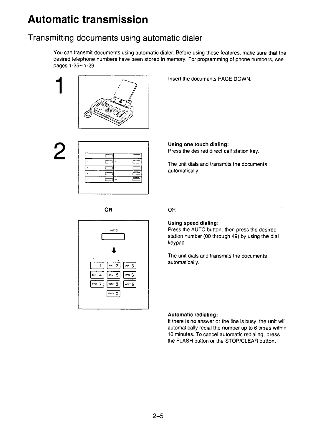 Panasonic KX-F195 manual 