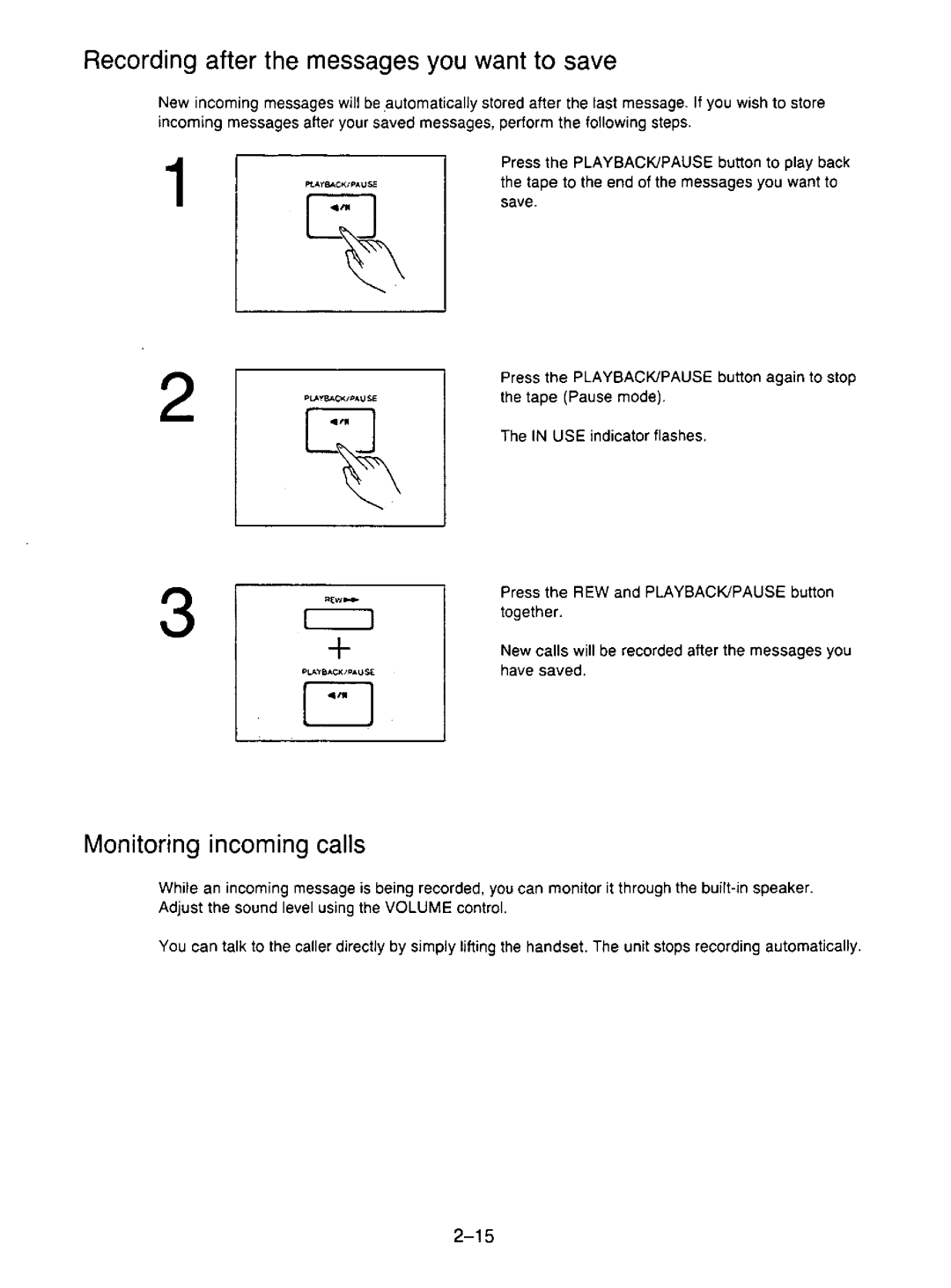 Panasonic KX-F195 manual 