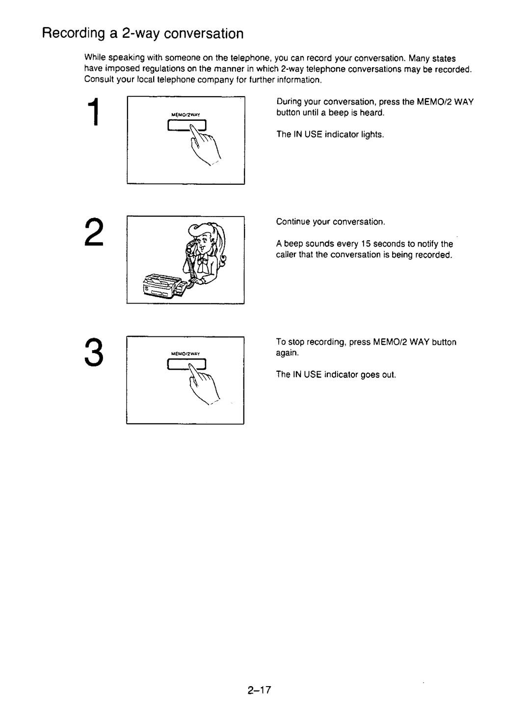 Panasonic KX-F195 manual 