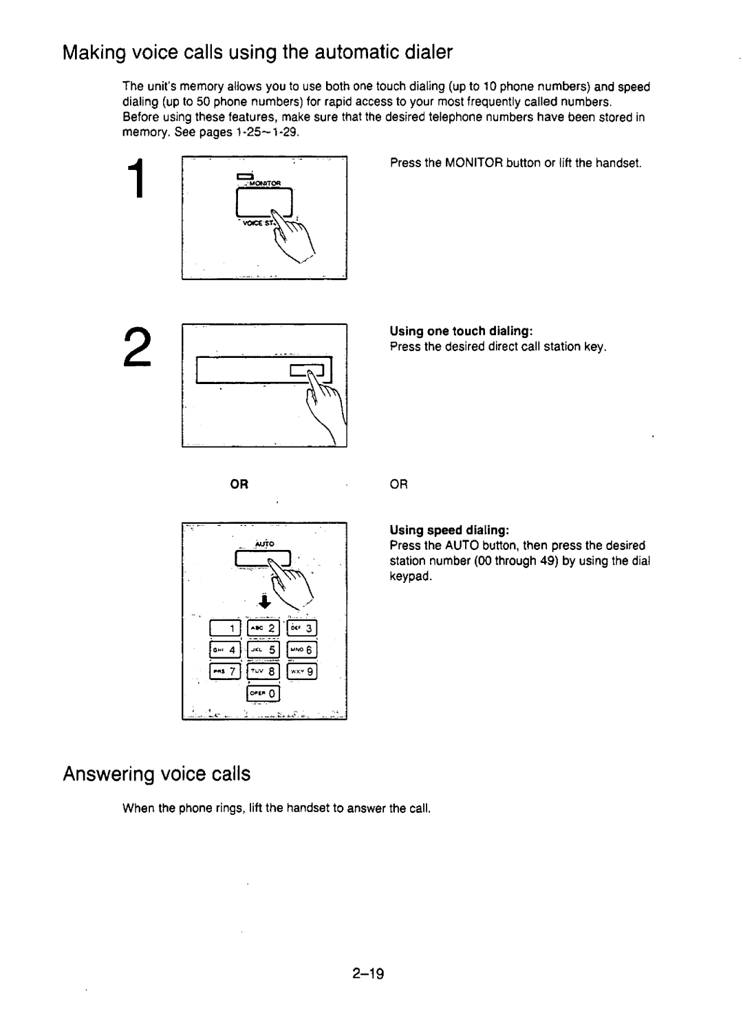 Panasonic KX-F195 manual 