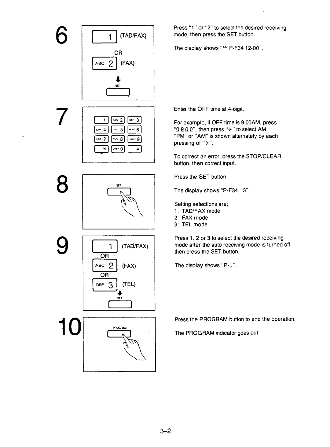 Panasonic KX-F195 manual 