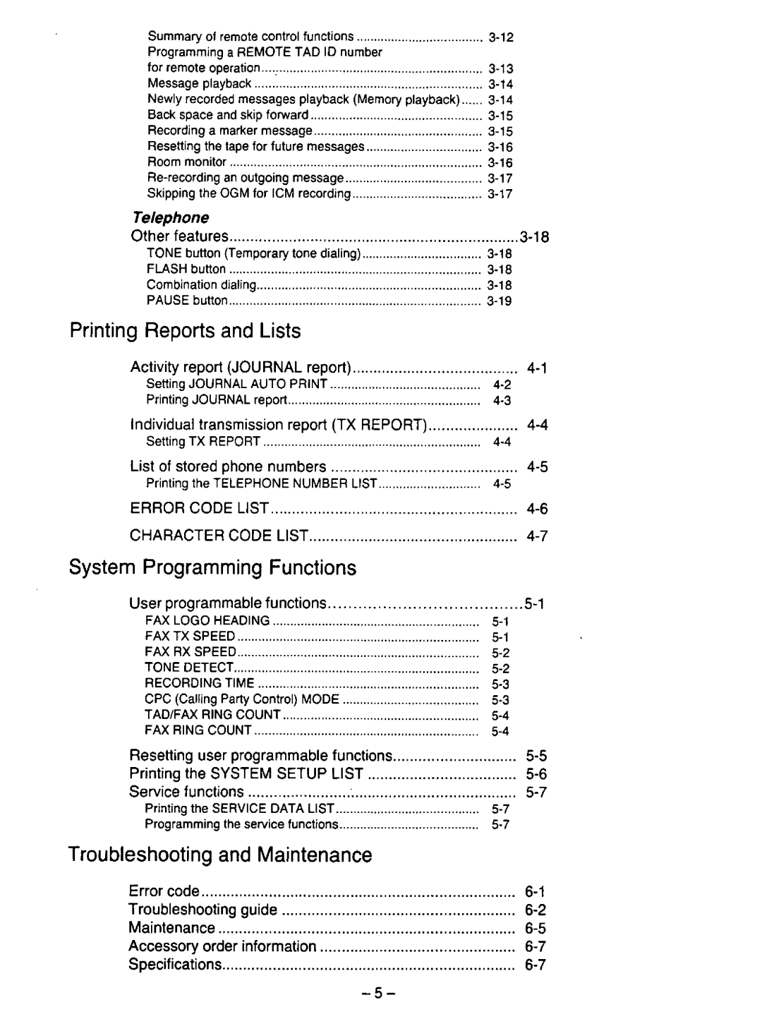 Panasonic KX-F195 manual 