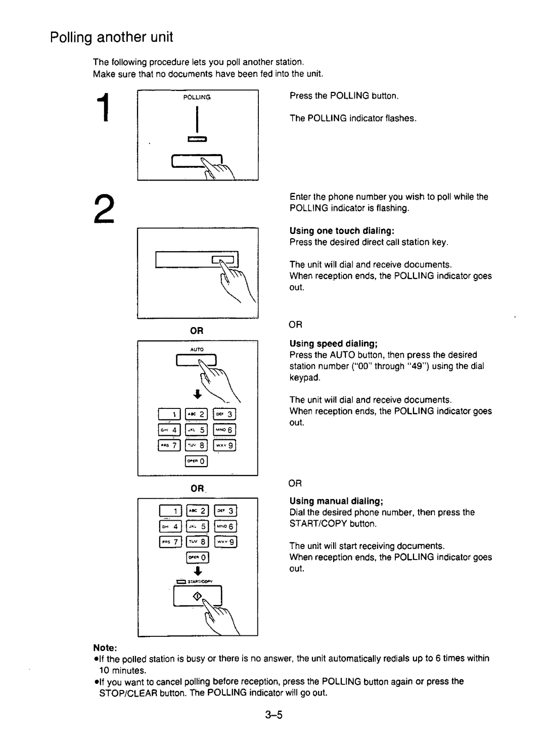 Panasonic KX-F195 manual 