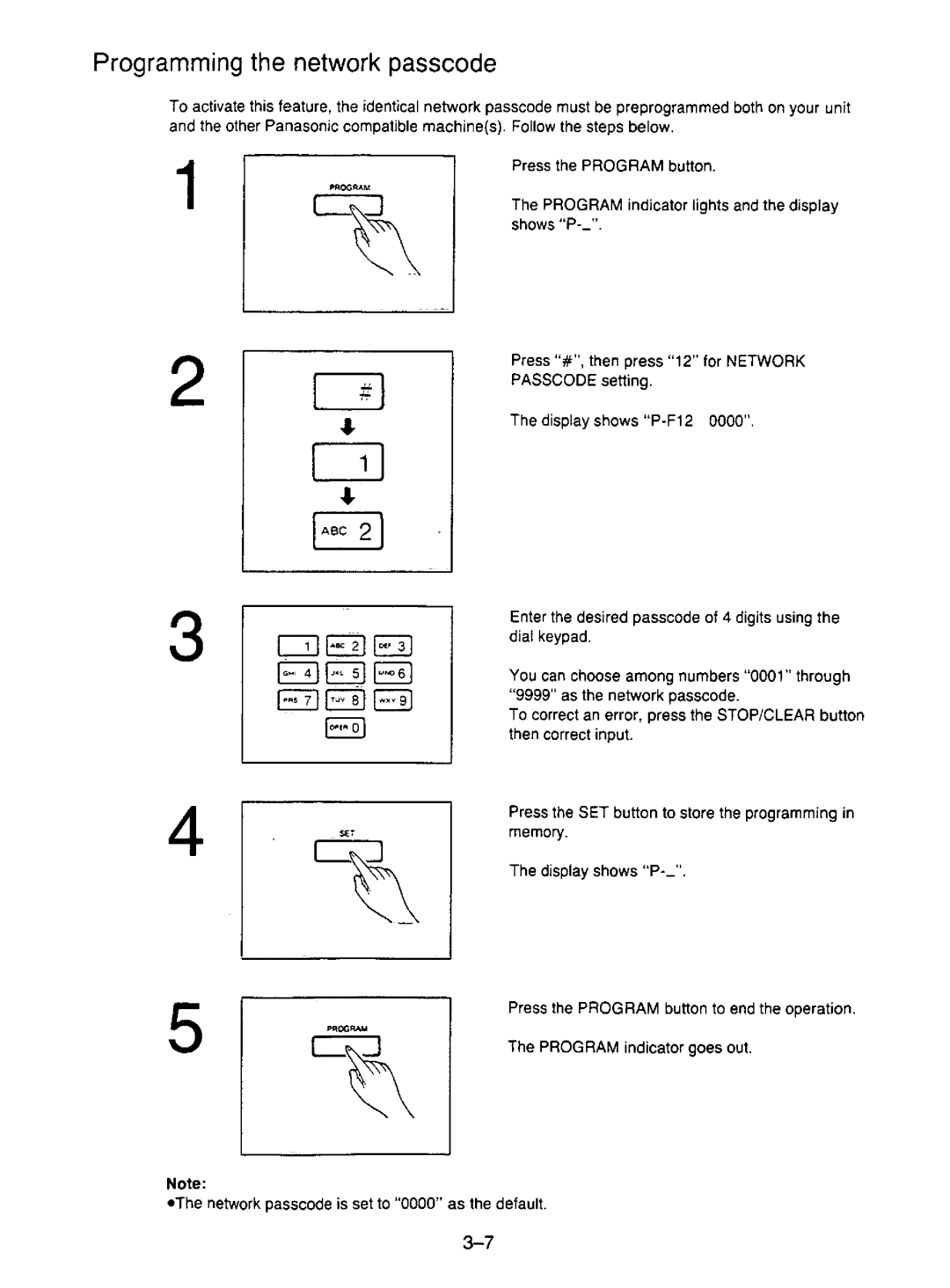 Panasonic KX-F195 manual 