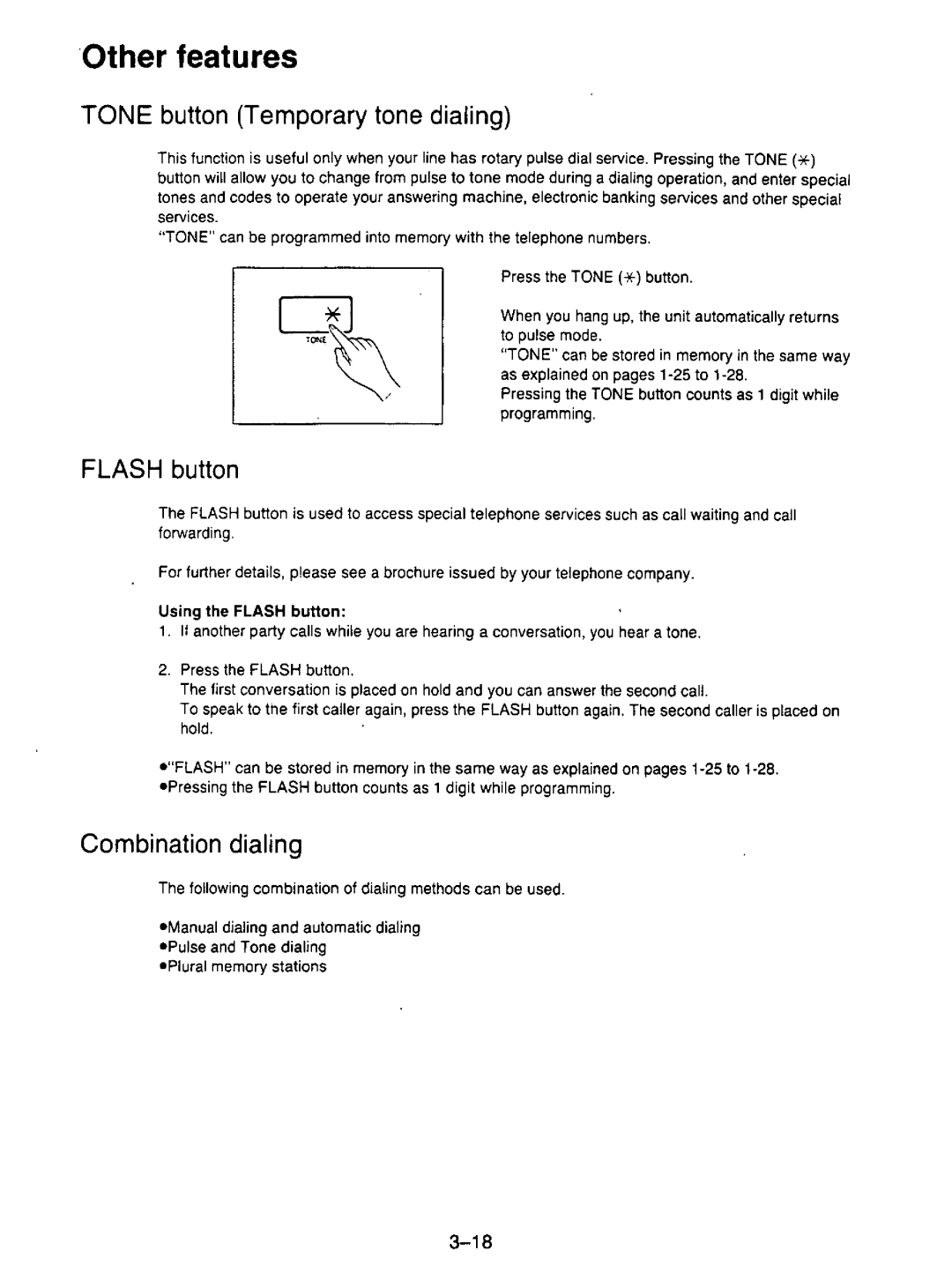 Panasonic KX-F195 manual 