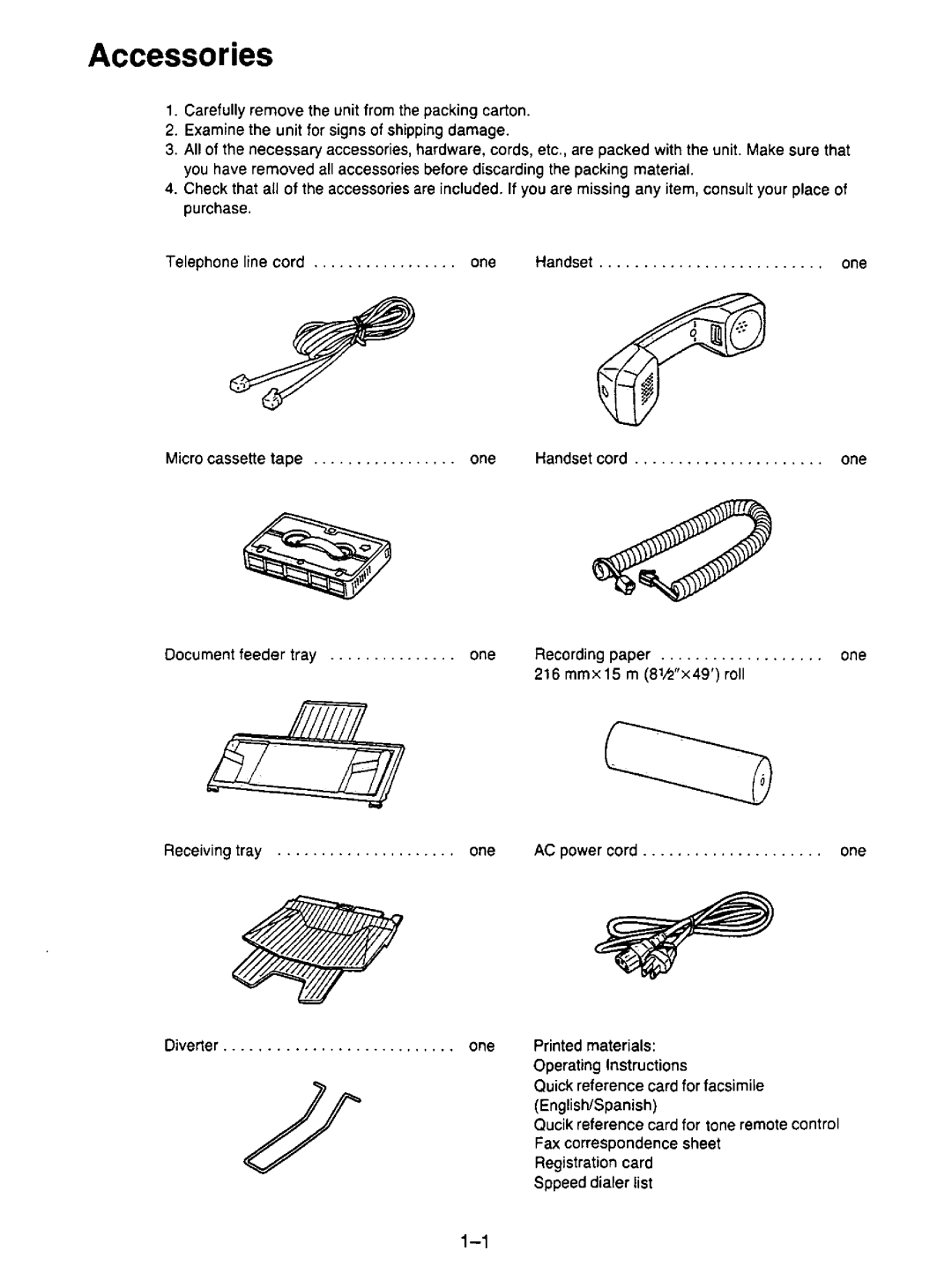 Panasonic KX-F195 manual 