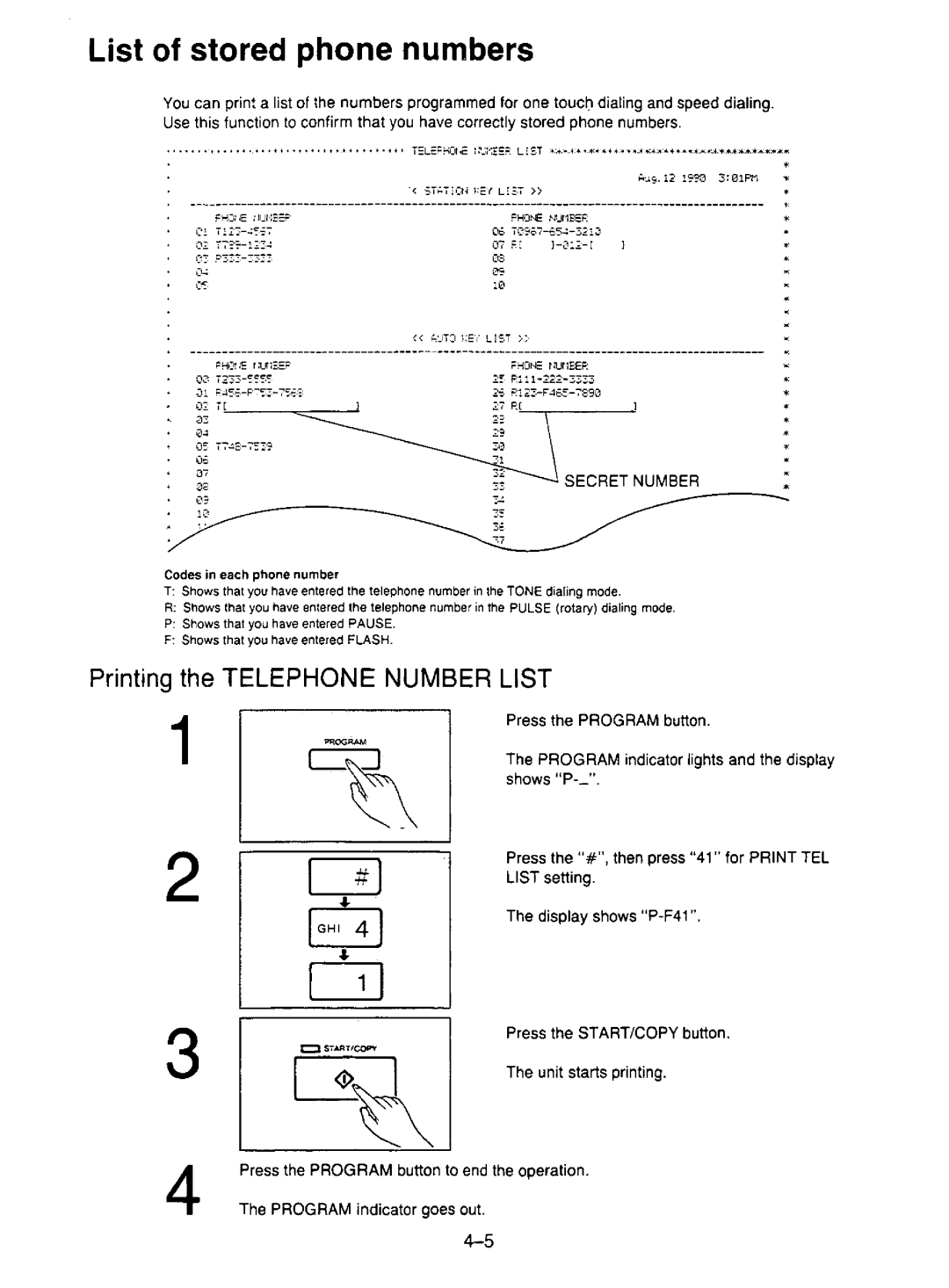 Panasonic KX-F195 manual 