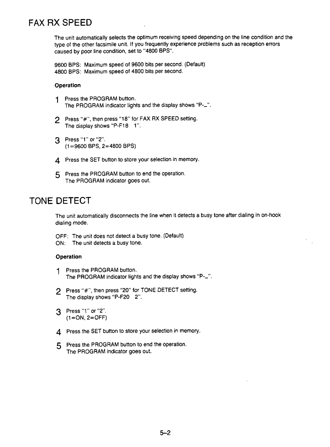 Panasonic KX-F195 manual 