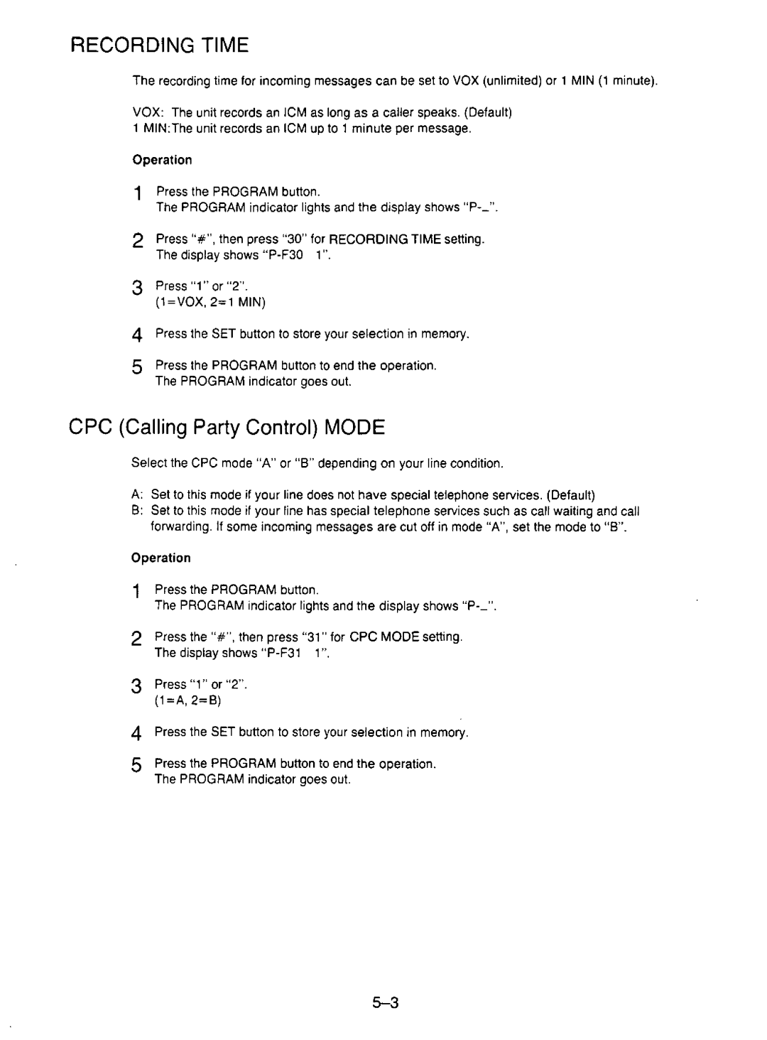 Panasonic KX-F195 manual 