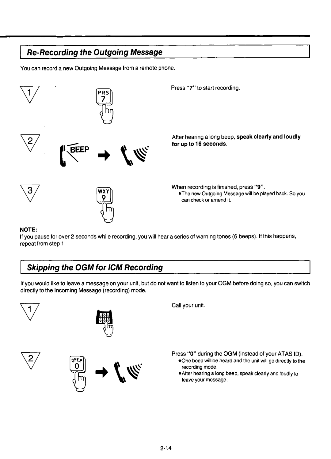 Panasonic KX-F220 manual 