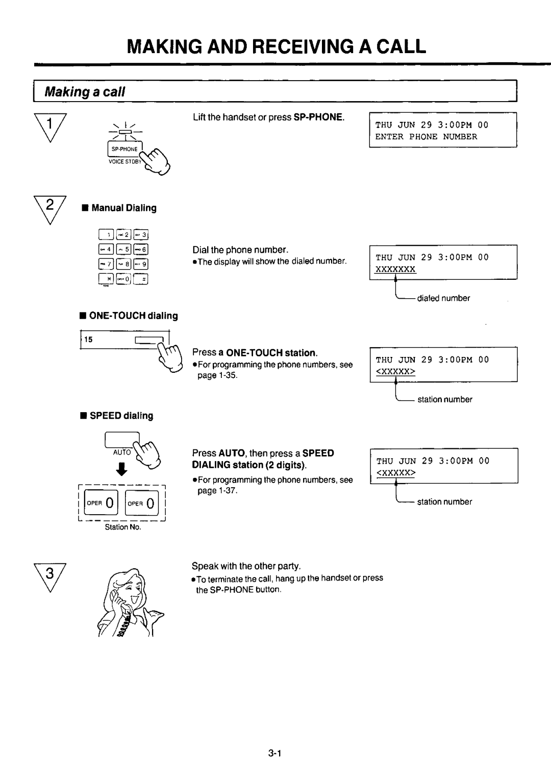 Panasonic KX-F220 manual 