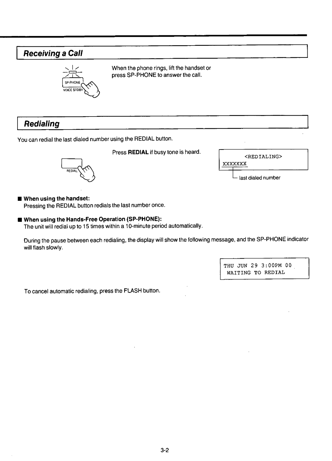 Panasonic KX-F220 manual 