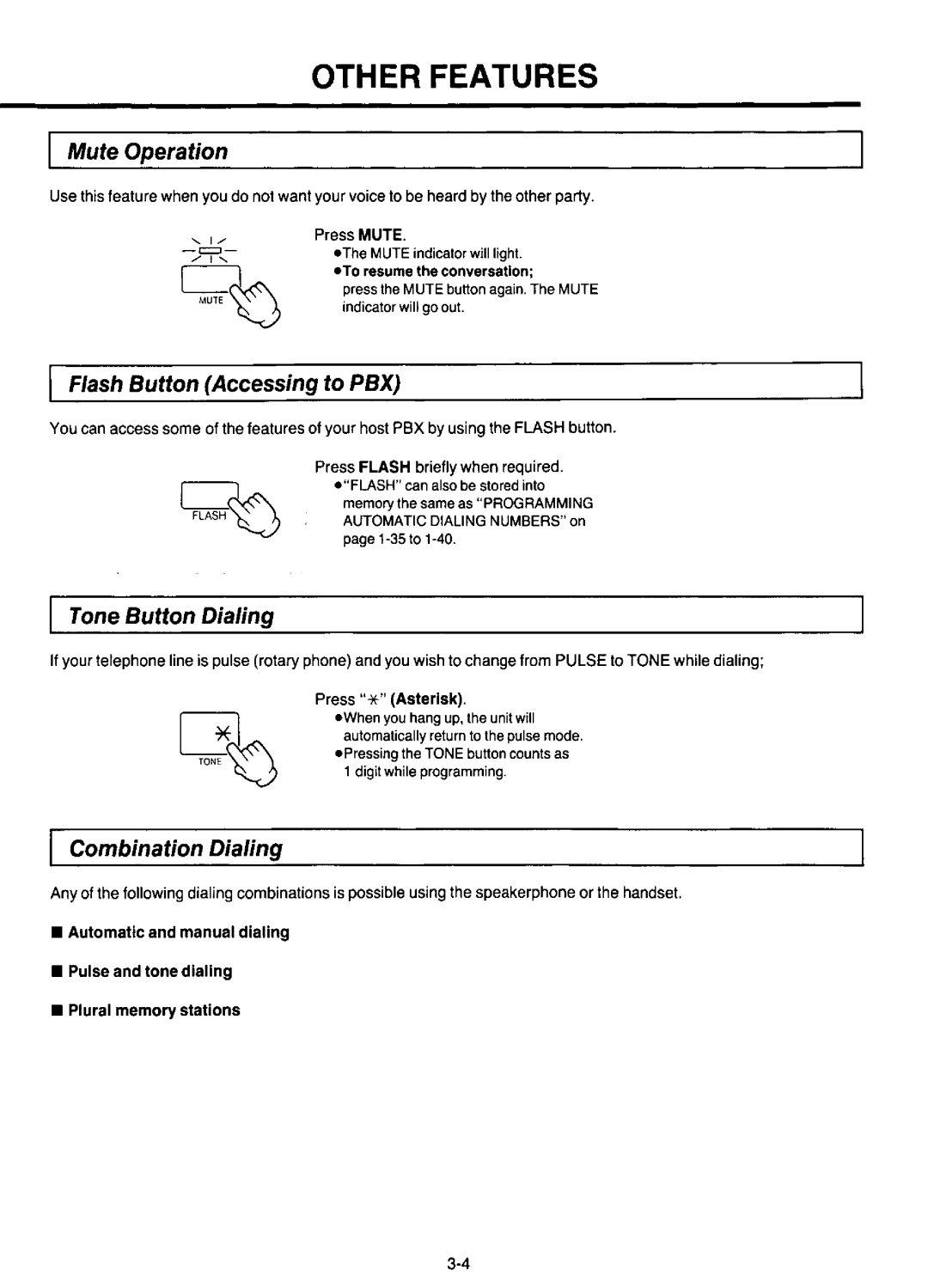 Panasonic KX-F220 manual 