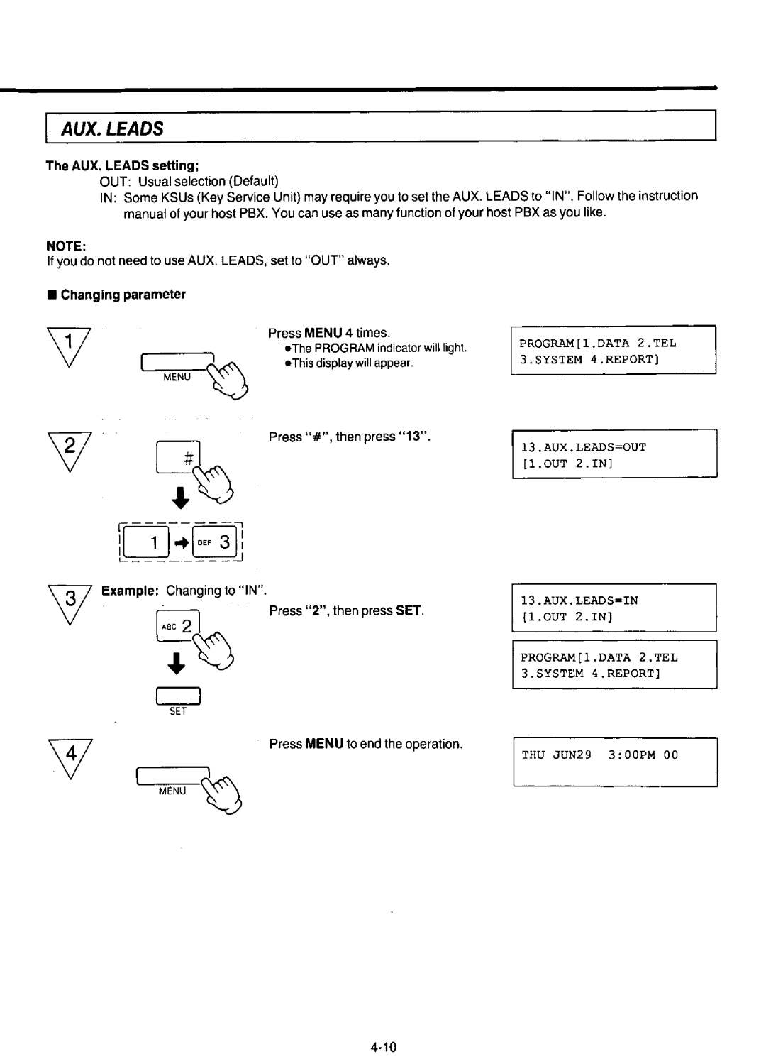 Panasonic KX-F220 manual 