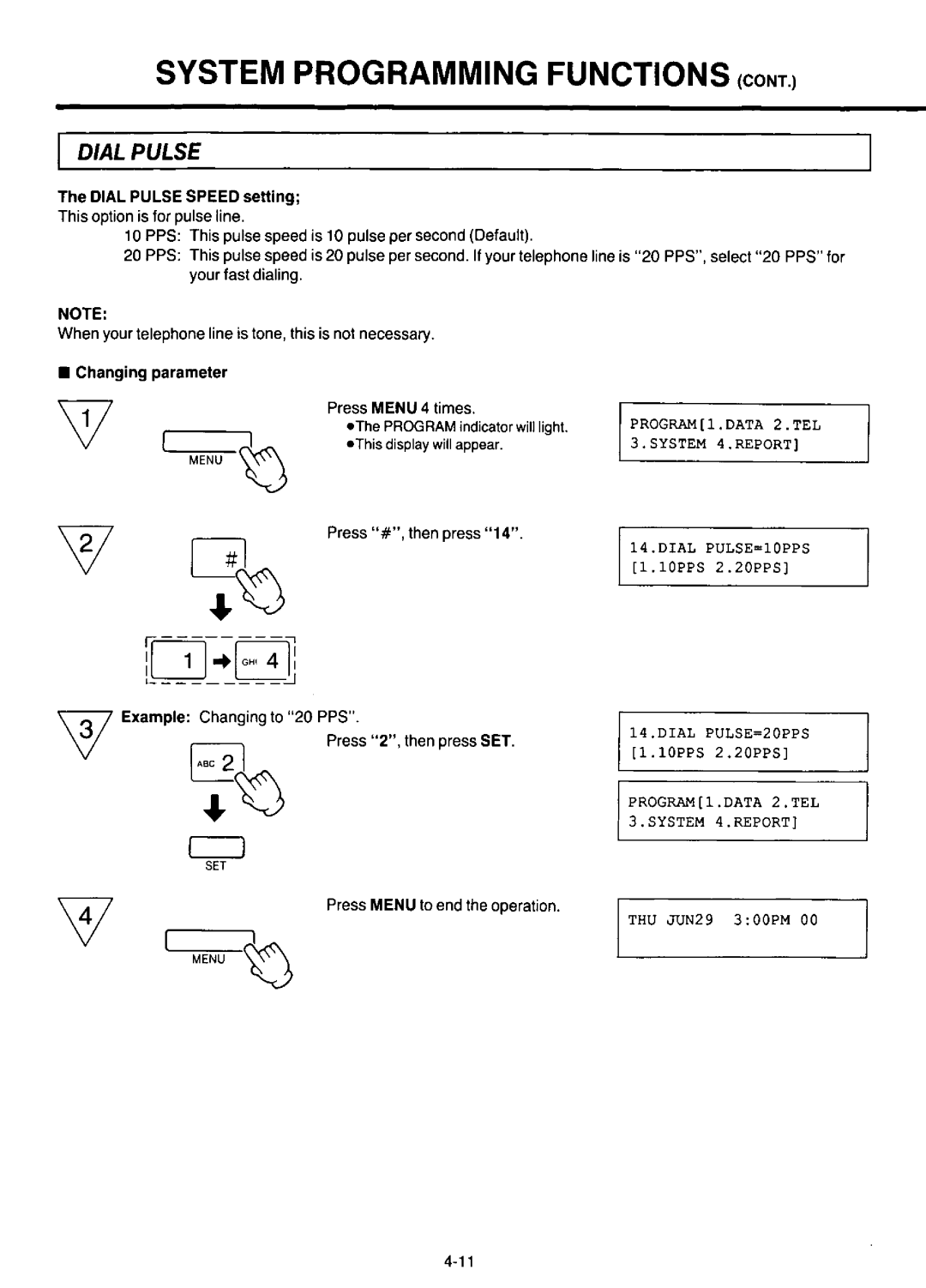 Panasonic KX-F220 manual 