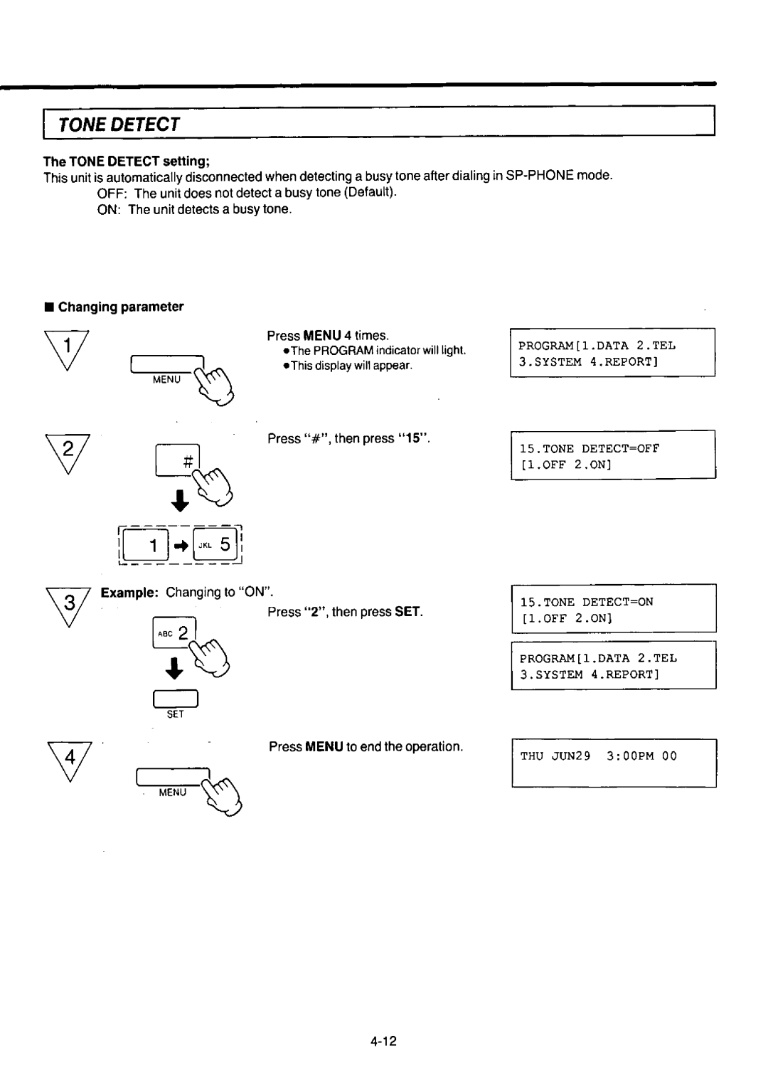 Panasonic KX-F220 manual 