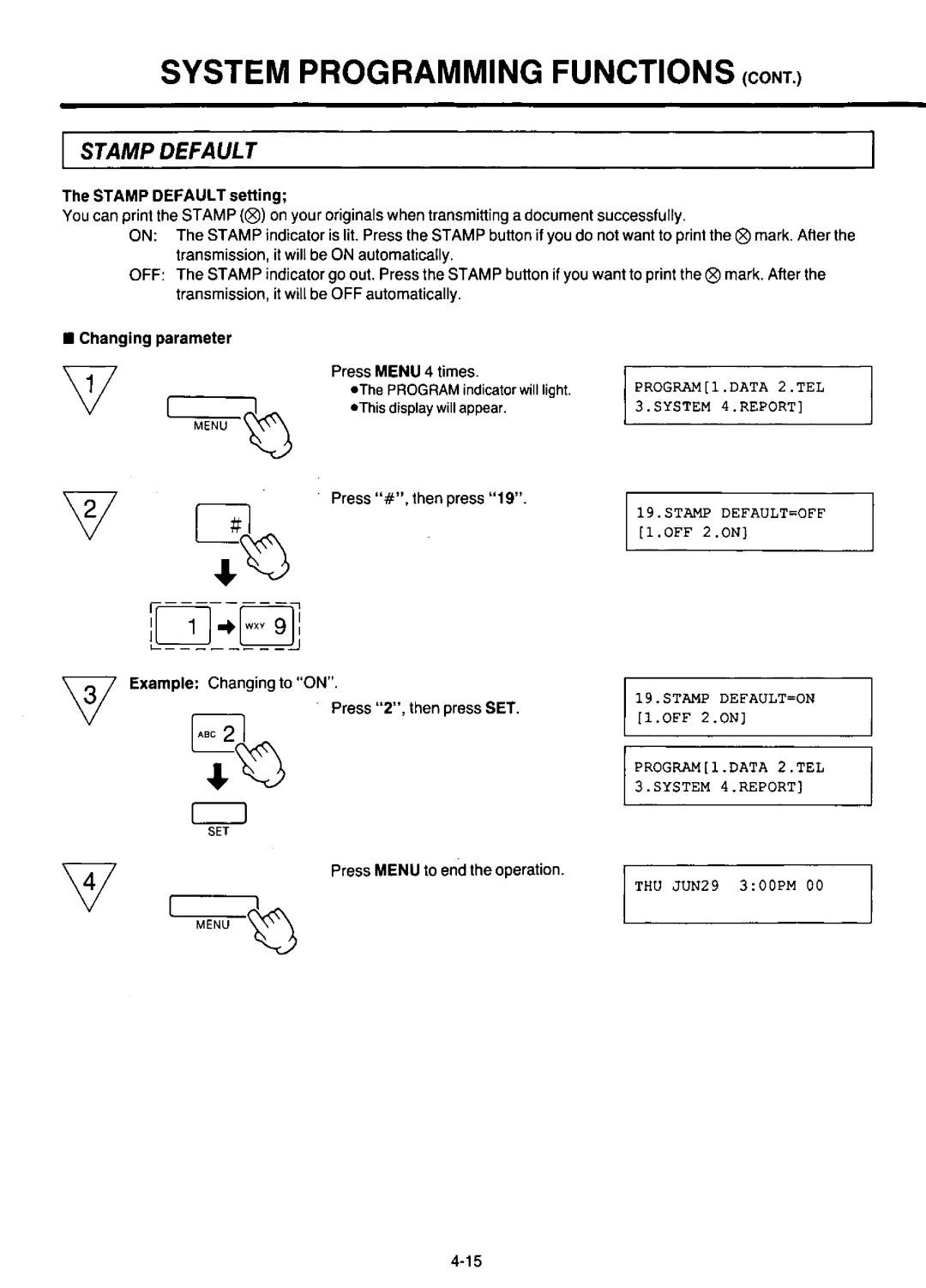 Panasonic KX-F220 manual 