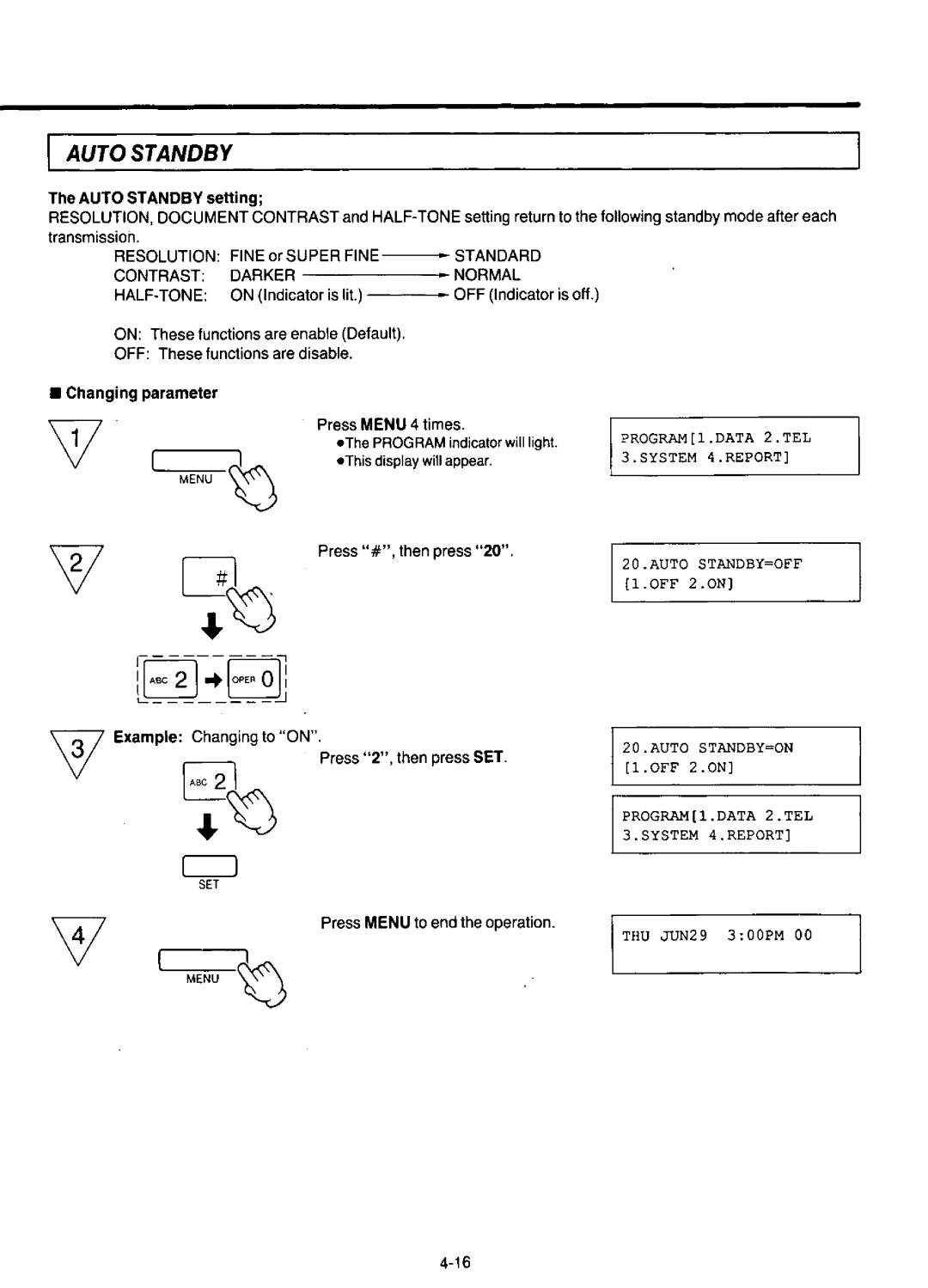 Panasonic KX-F220 manual 