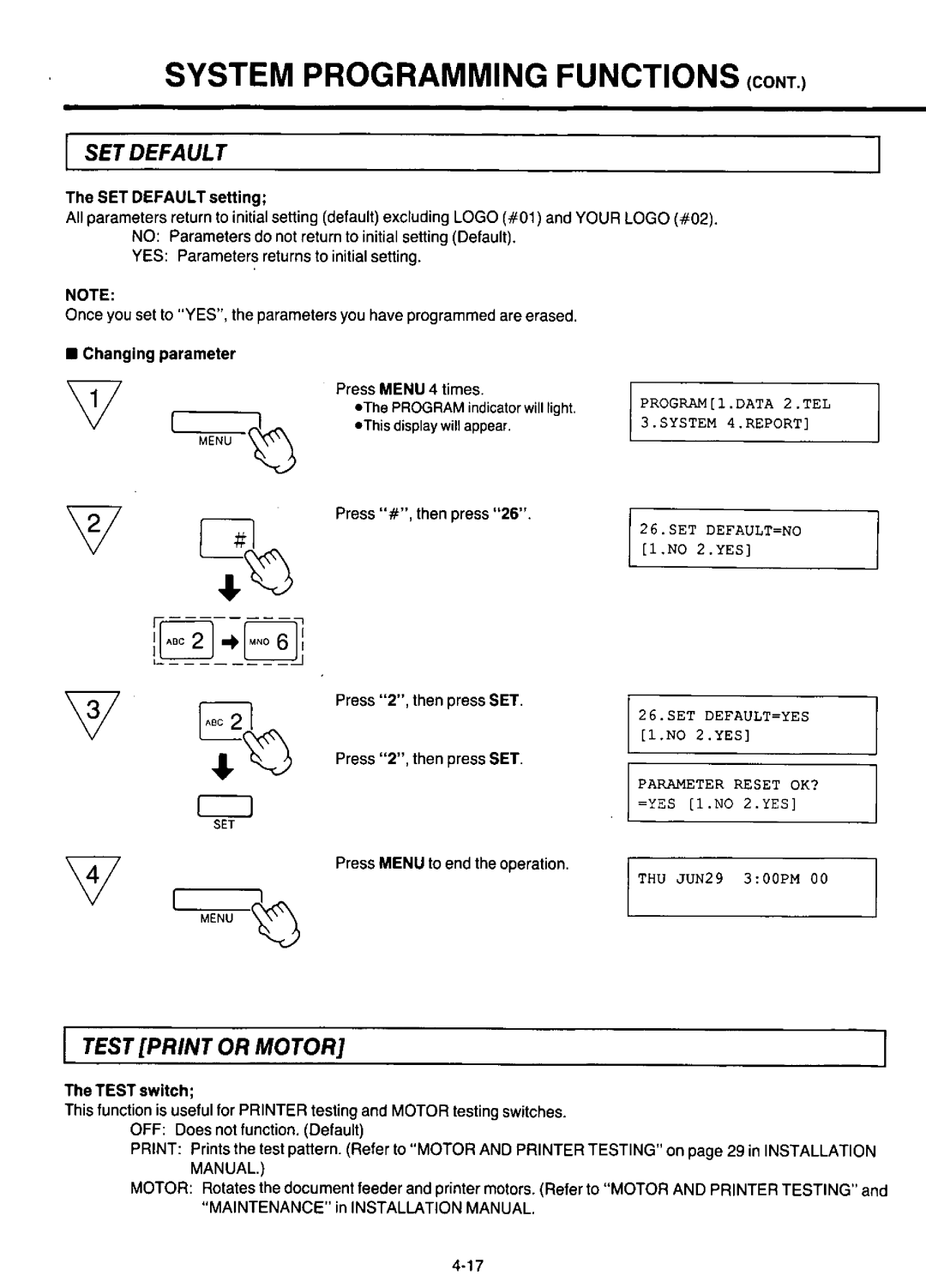 Panasonic KX-F220 manual 