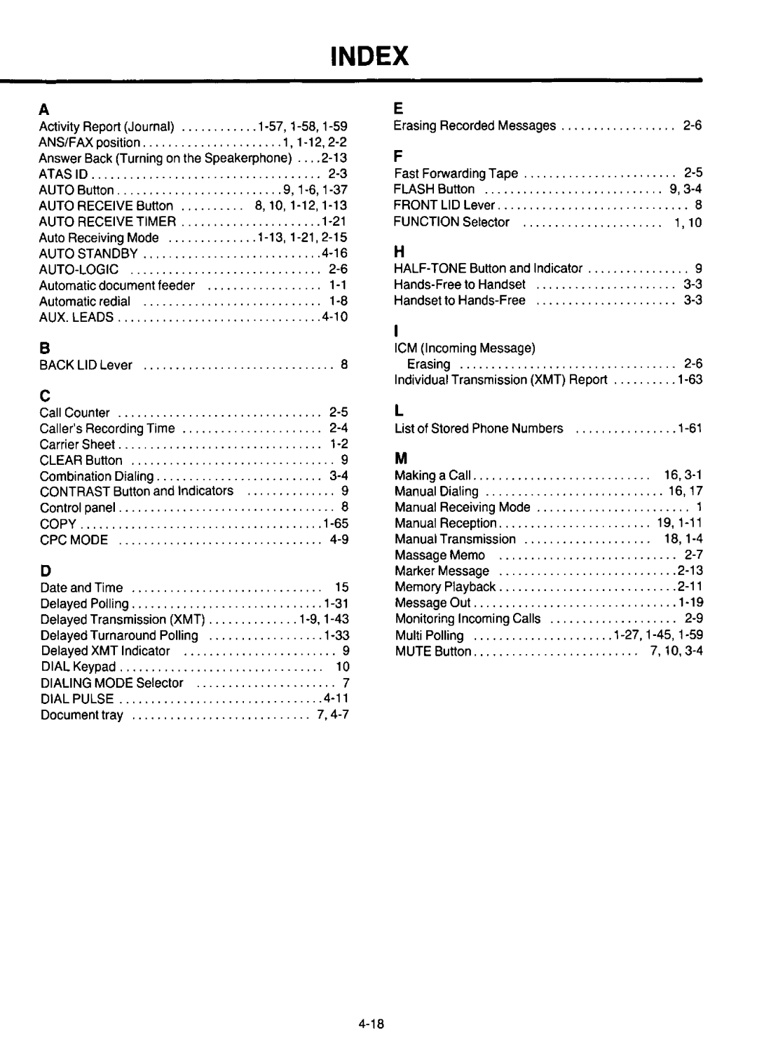 Panasonic KX-F220 manual 