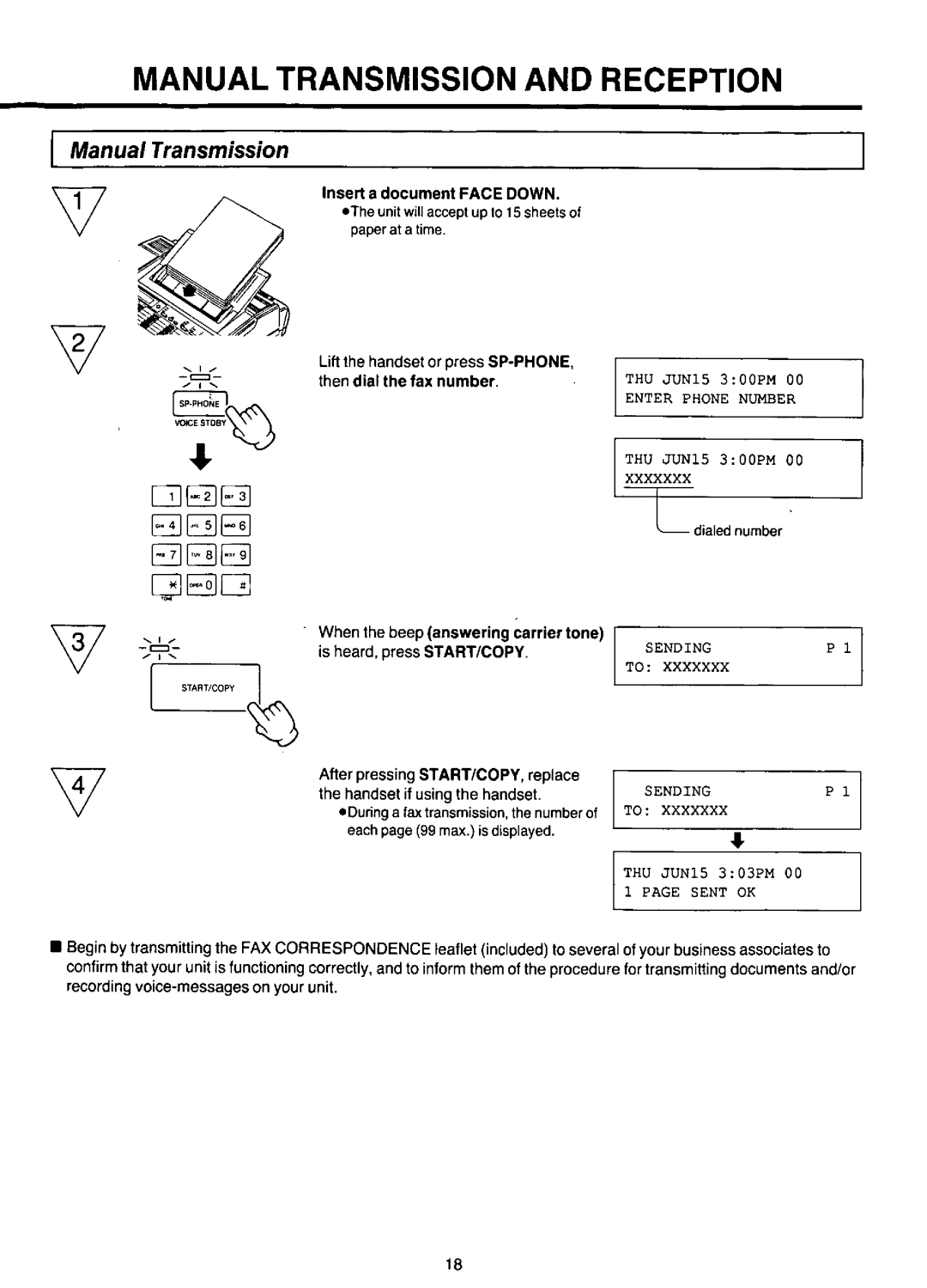 Panasonic KX-F220 manual 