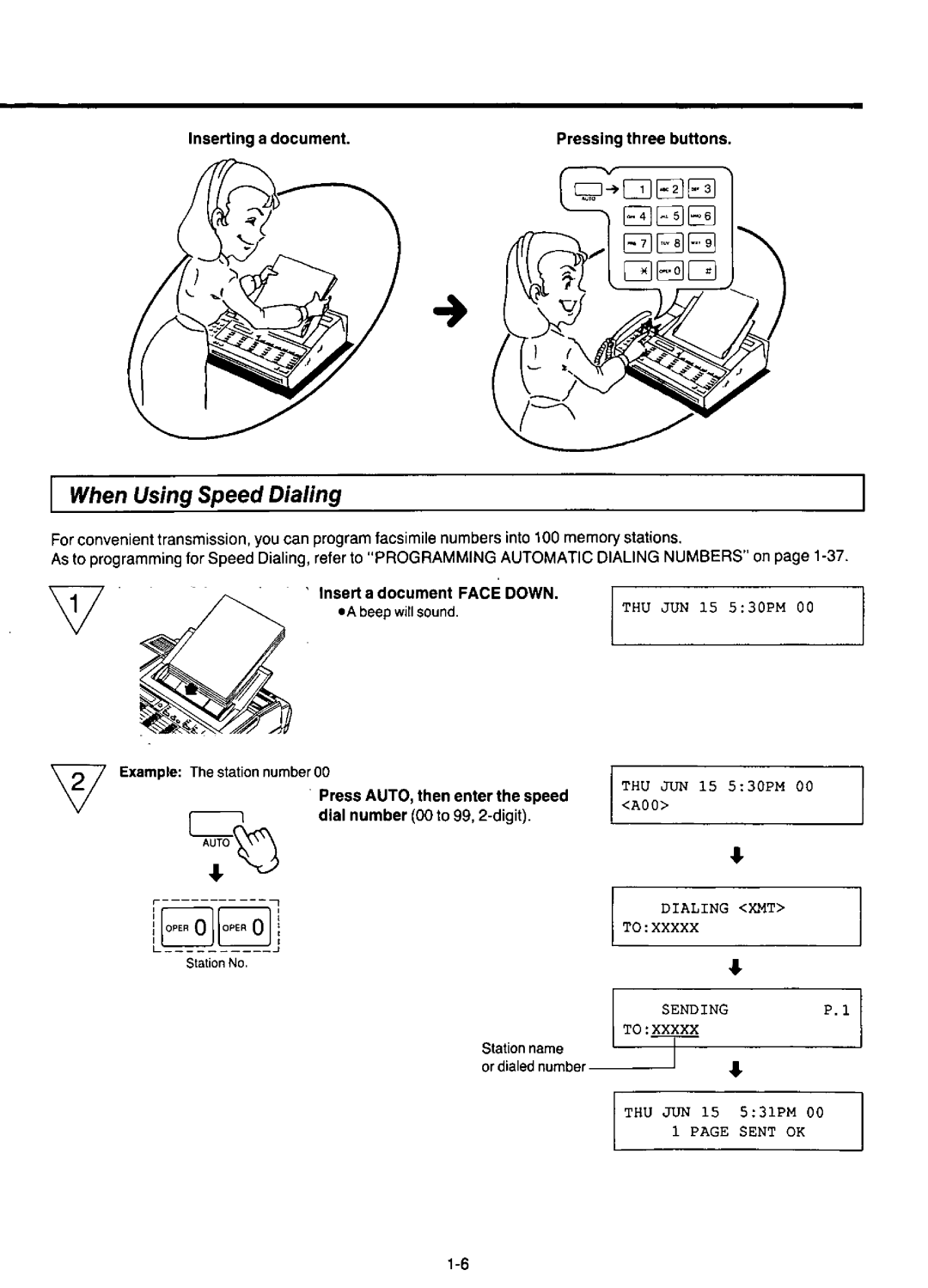 Panasonic KX-F220 manual 