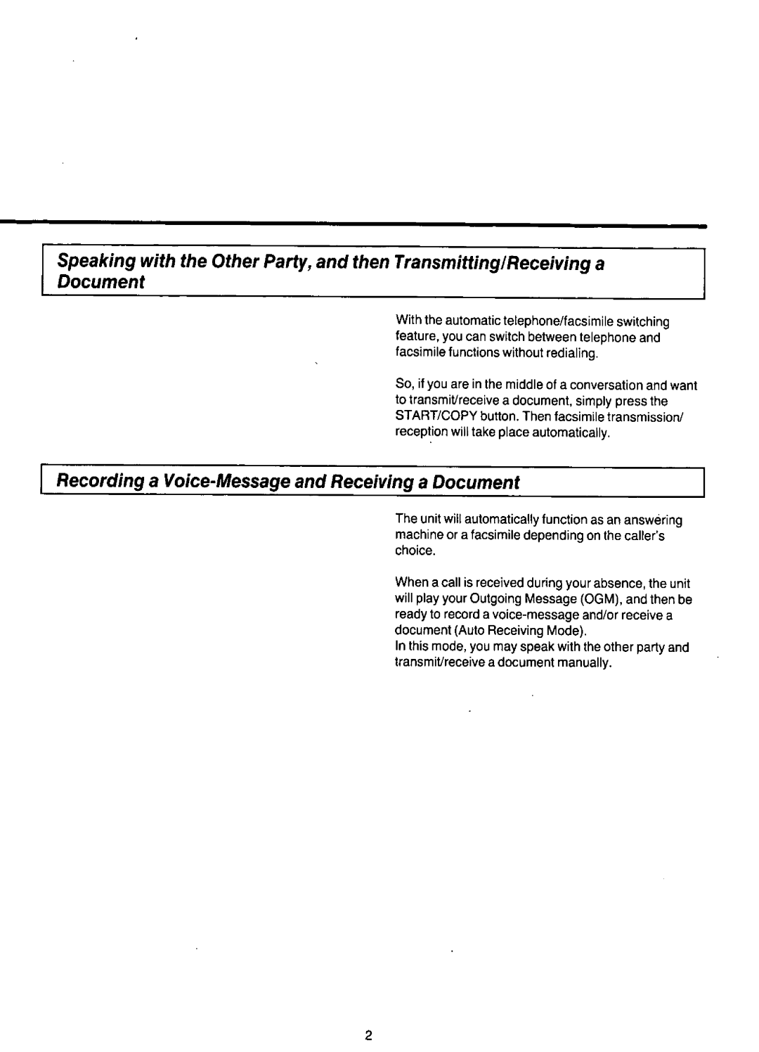 Panasonic KX-F220 manual 