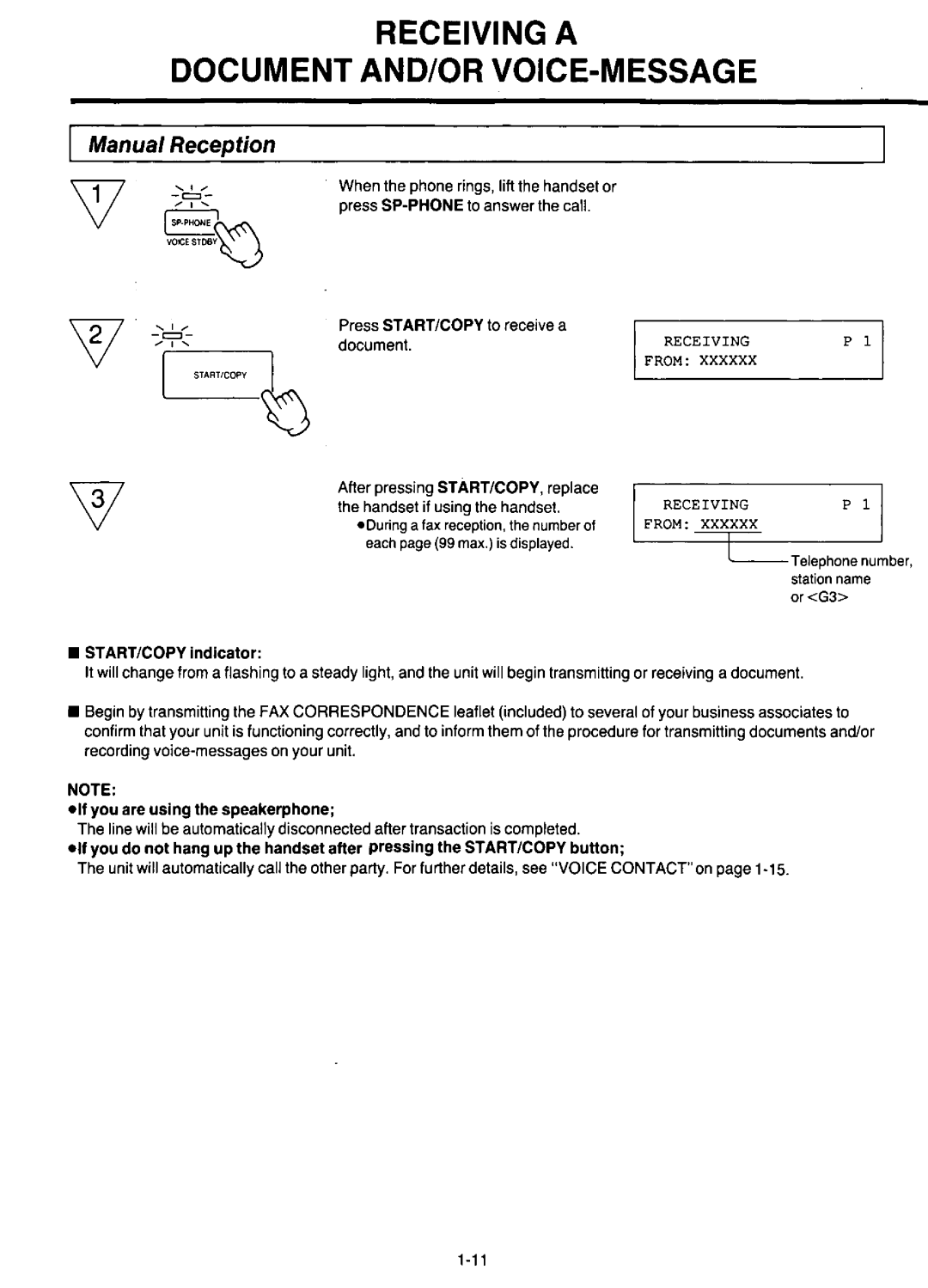 Panasonic KX-F220 manual 