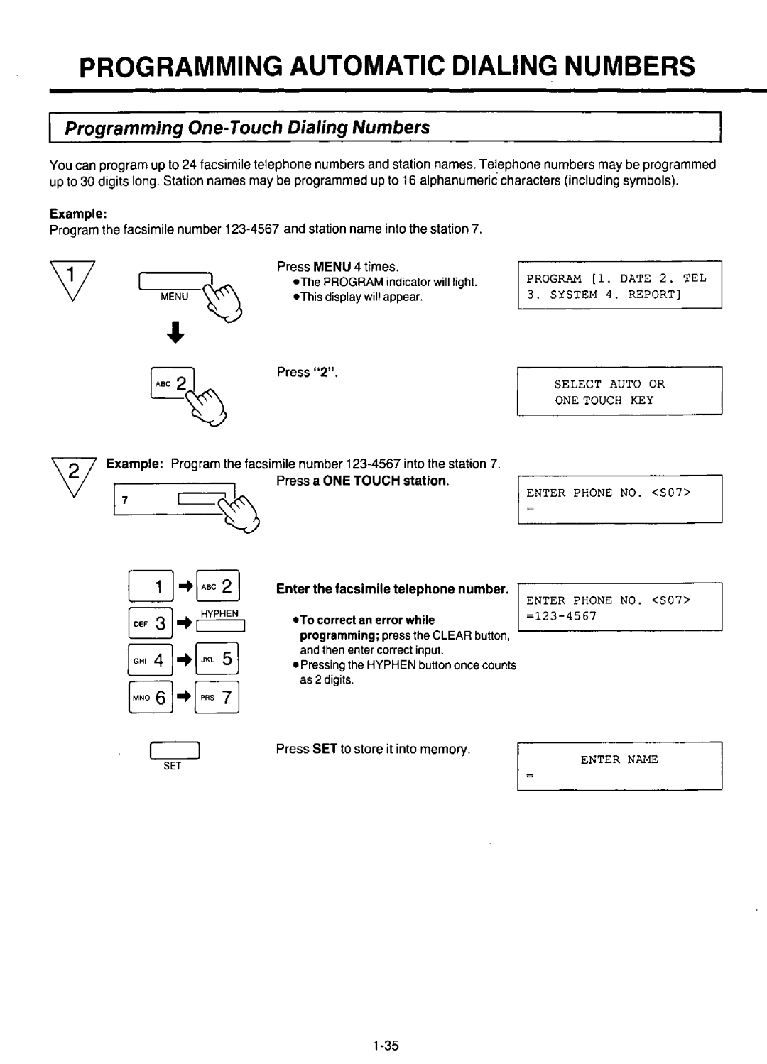 Panasonic KX-F220 manual 