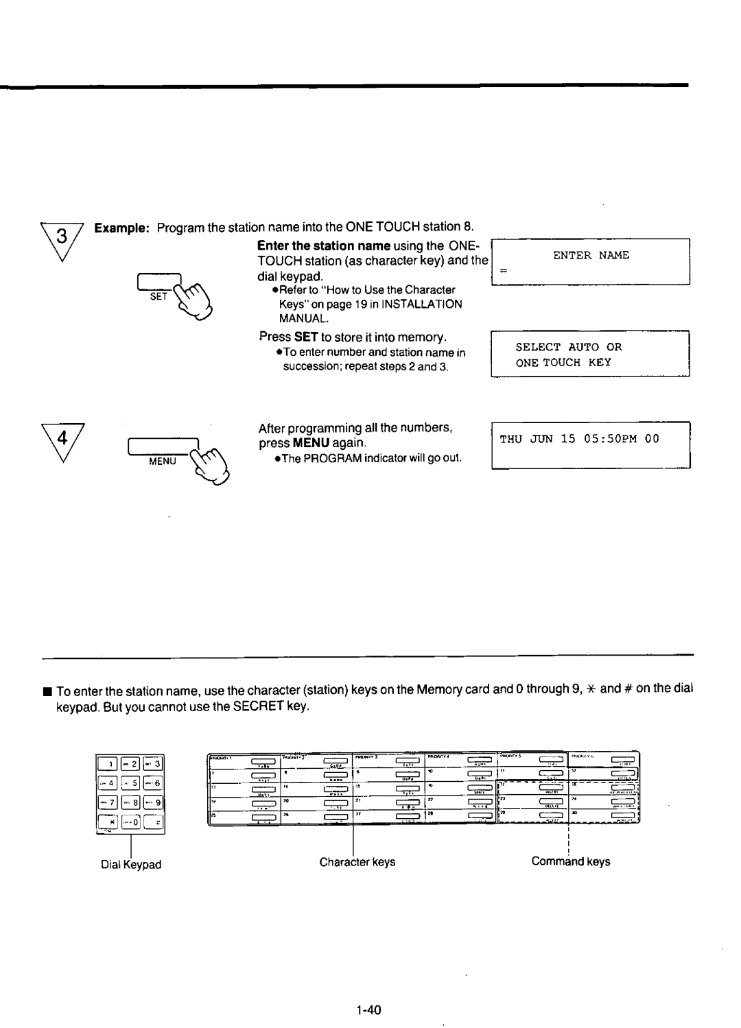 Panasonic KX-F220 manual 