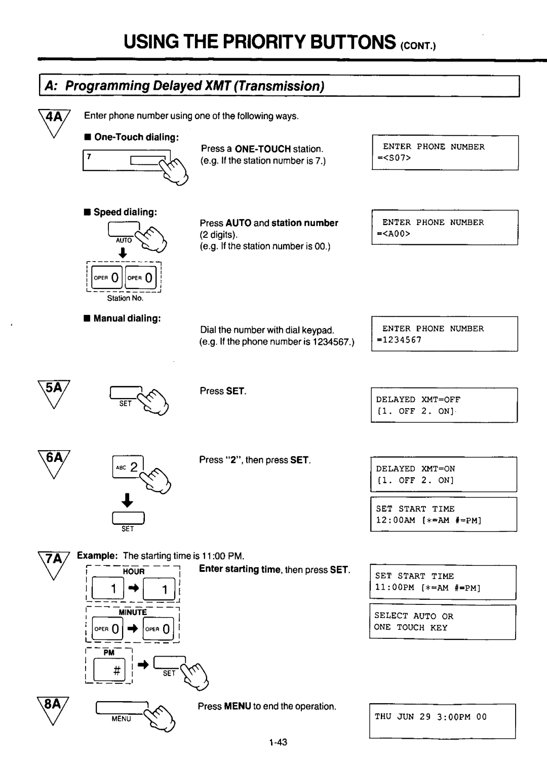 Panasonic KX-F220 manual 