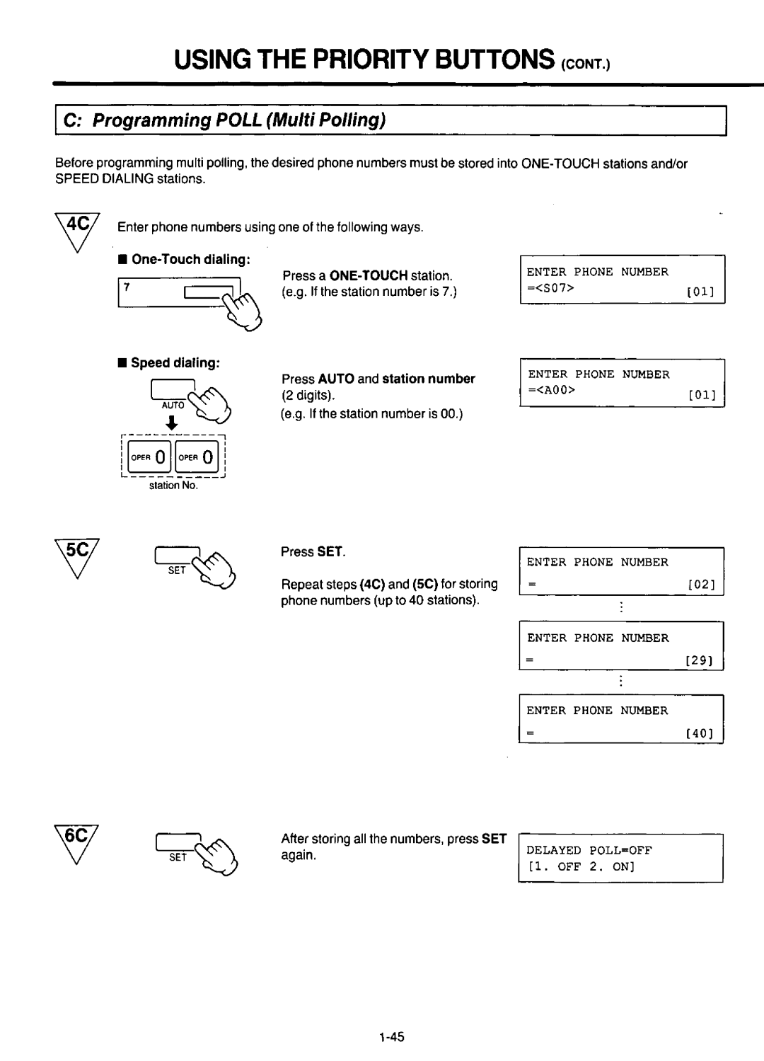 Panasonic KX-F220 manual 