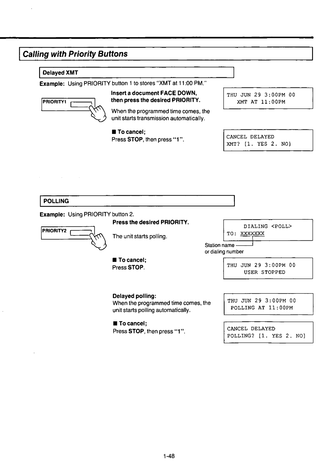 Panasonic KX-F220 manual 