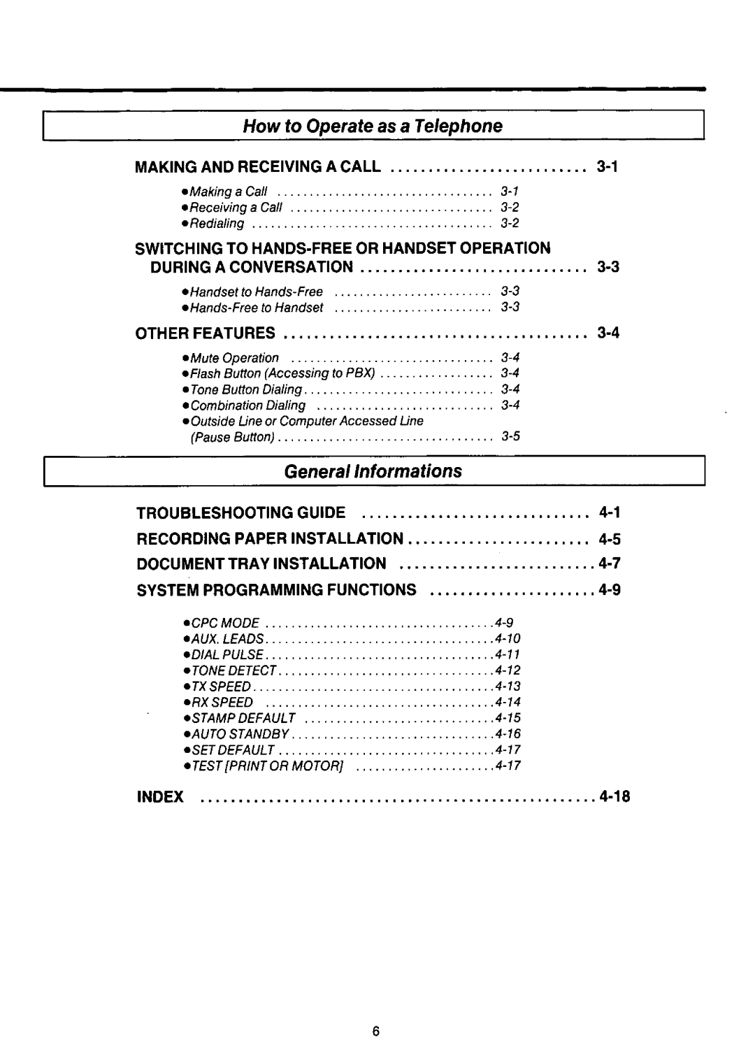 Panasonic KX-F220 manual 