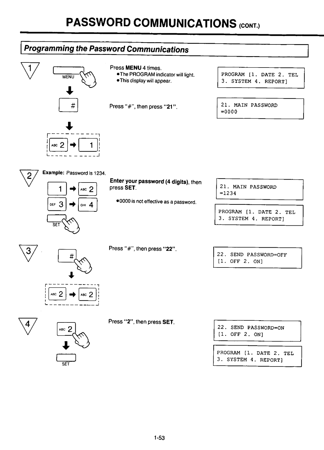 Panasonic KX-F220 manual 